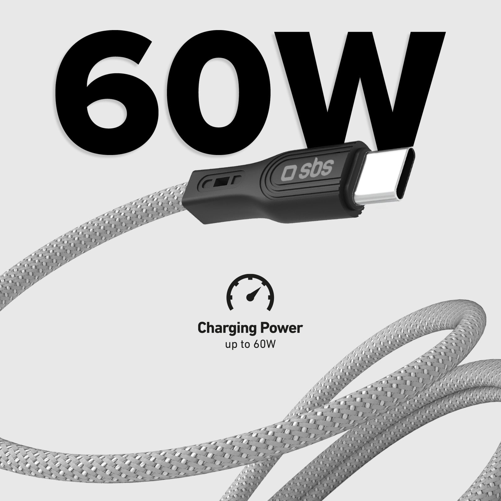 Cable USB-C - USB-C con acabado magnético, 1 metro