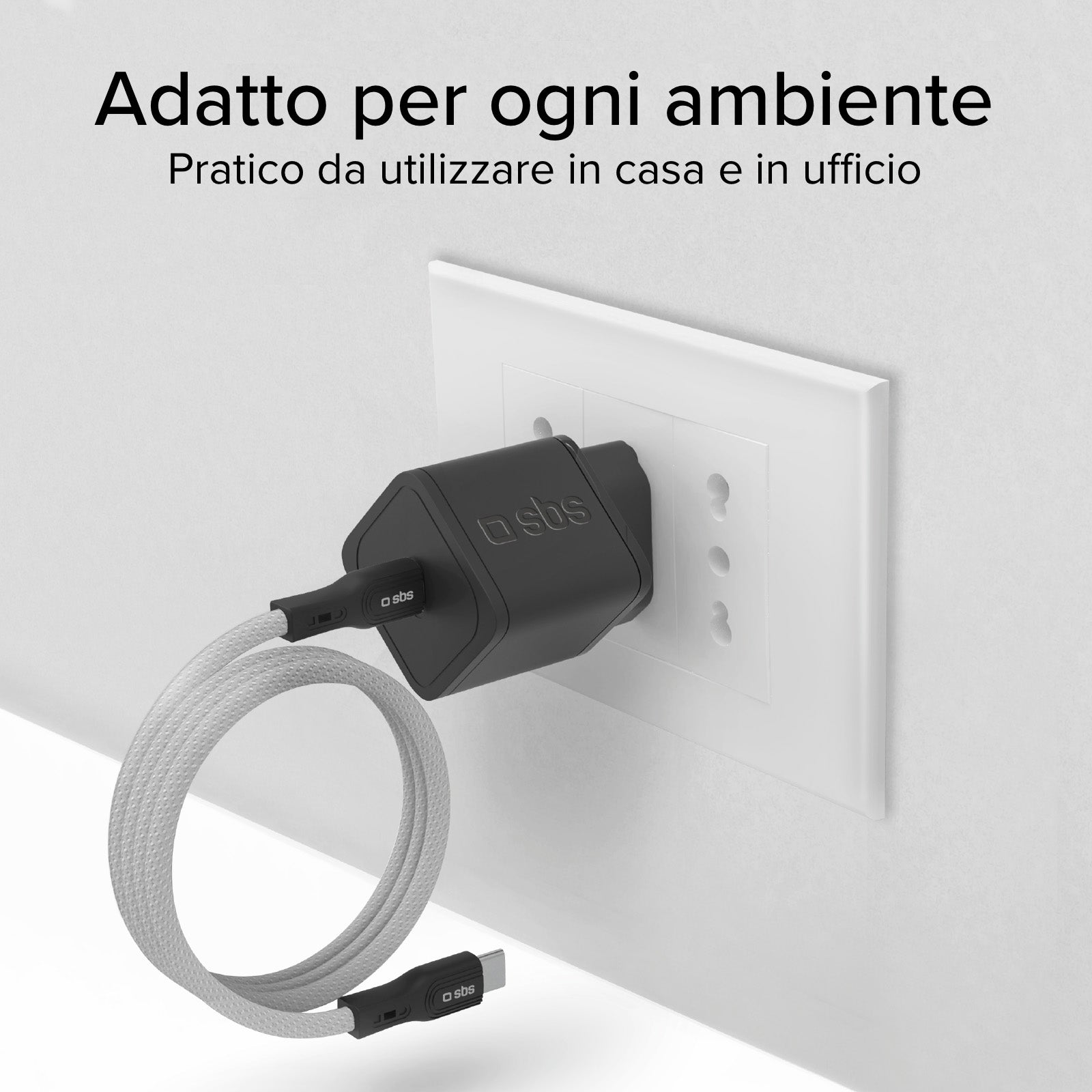Cable USB-C - USB-C con acabado magnético, 1 metro