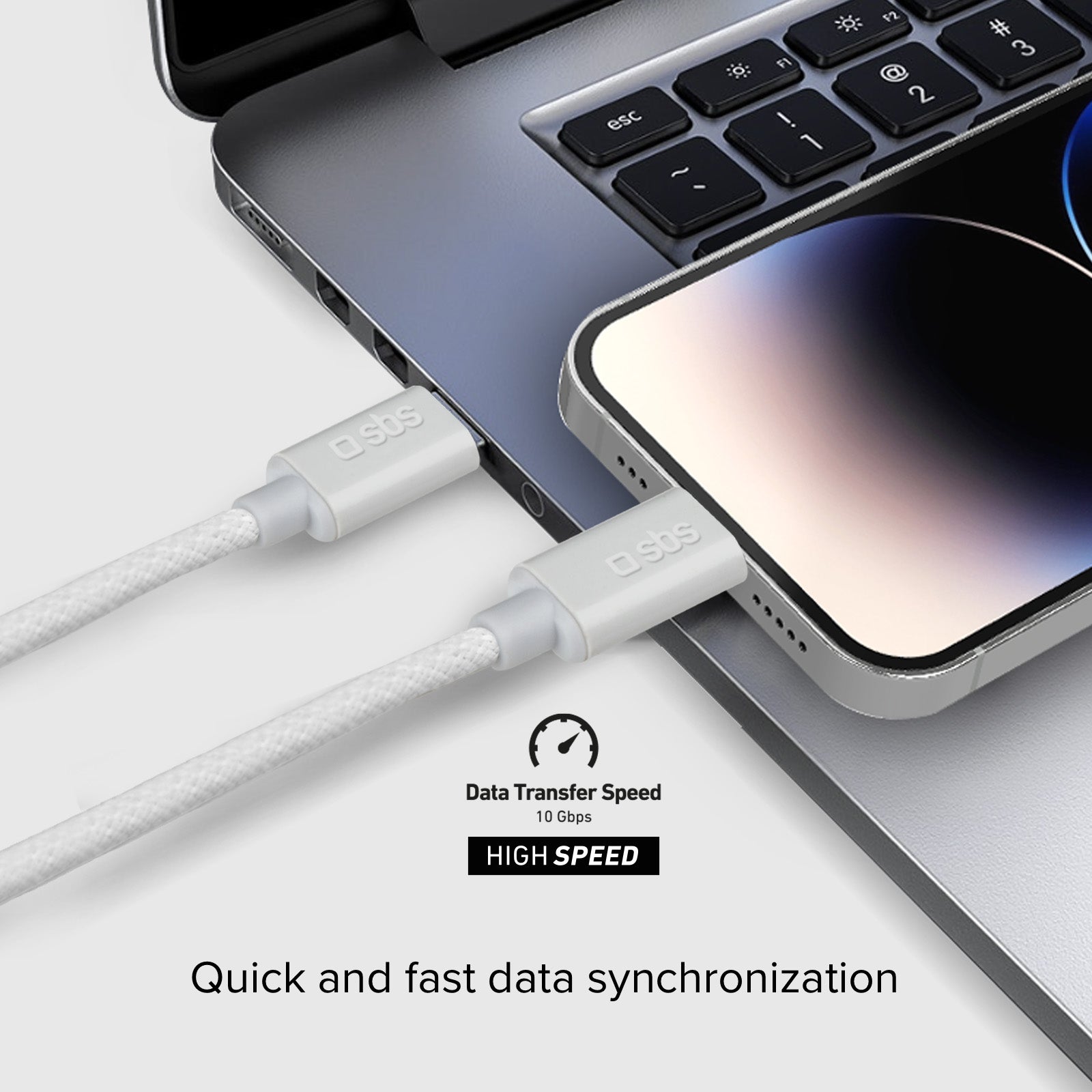 Cavo ricarica e dati USB-C 3.2 compatibile con Power Delivery a 100W