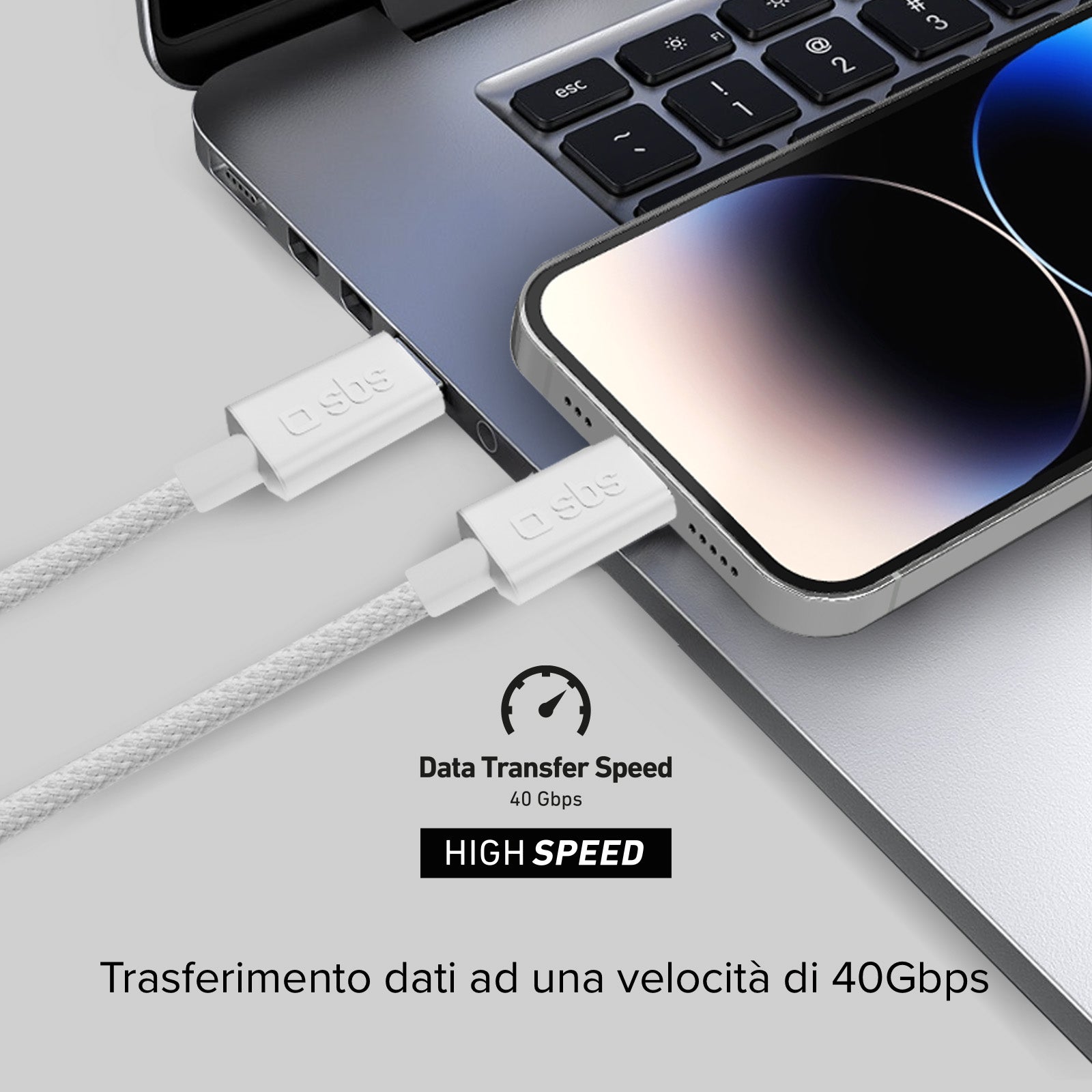 Cavo USB-C - USB-C 4.0 con 240W di potenza