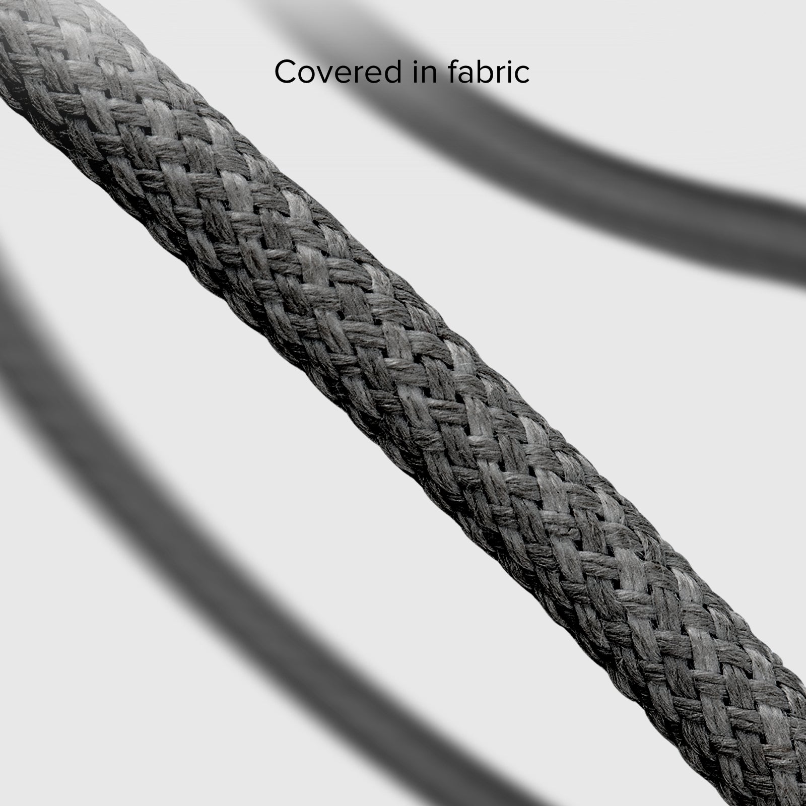 Câble textile USB-C - USB-C avec serre-câble, 1,5 mètre