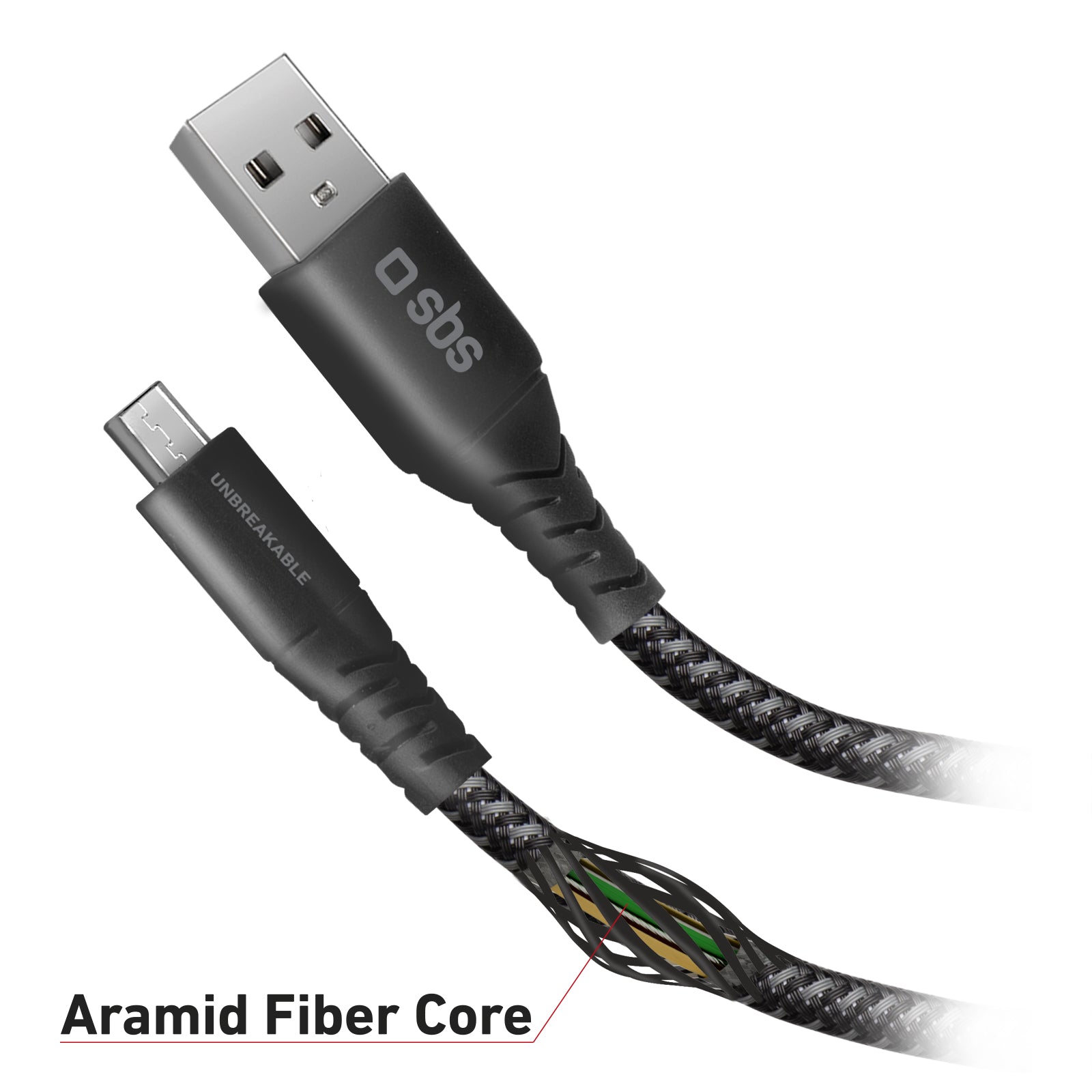 Cavo USB – Micro USB in fibra aramidica