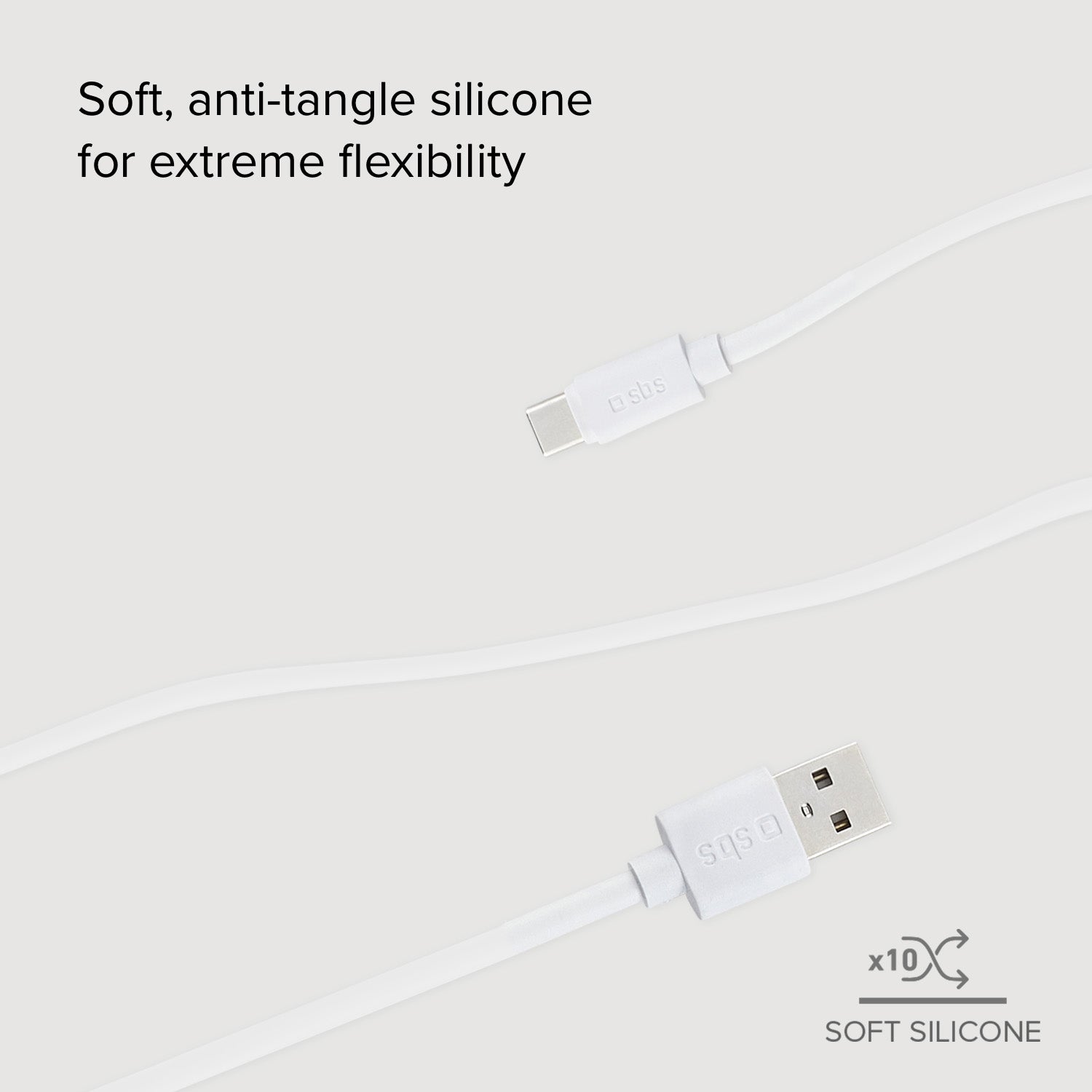 Cavo dati in silicone 1.5 m - Connettori USB a USB-C