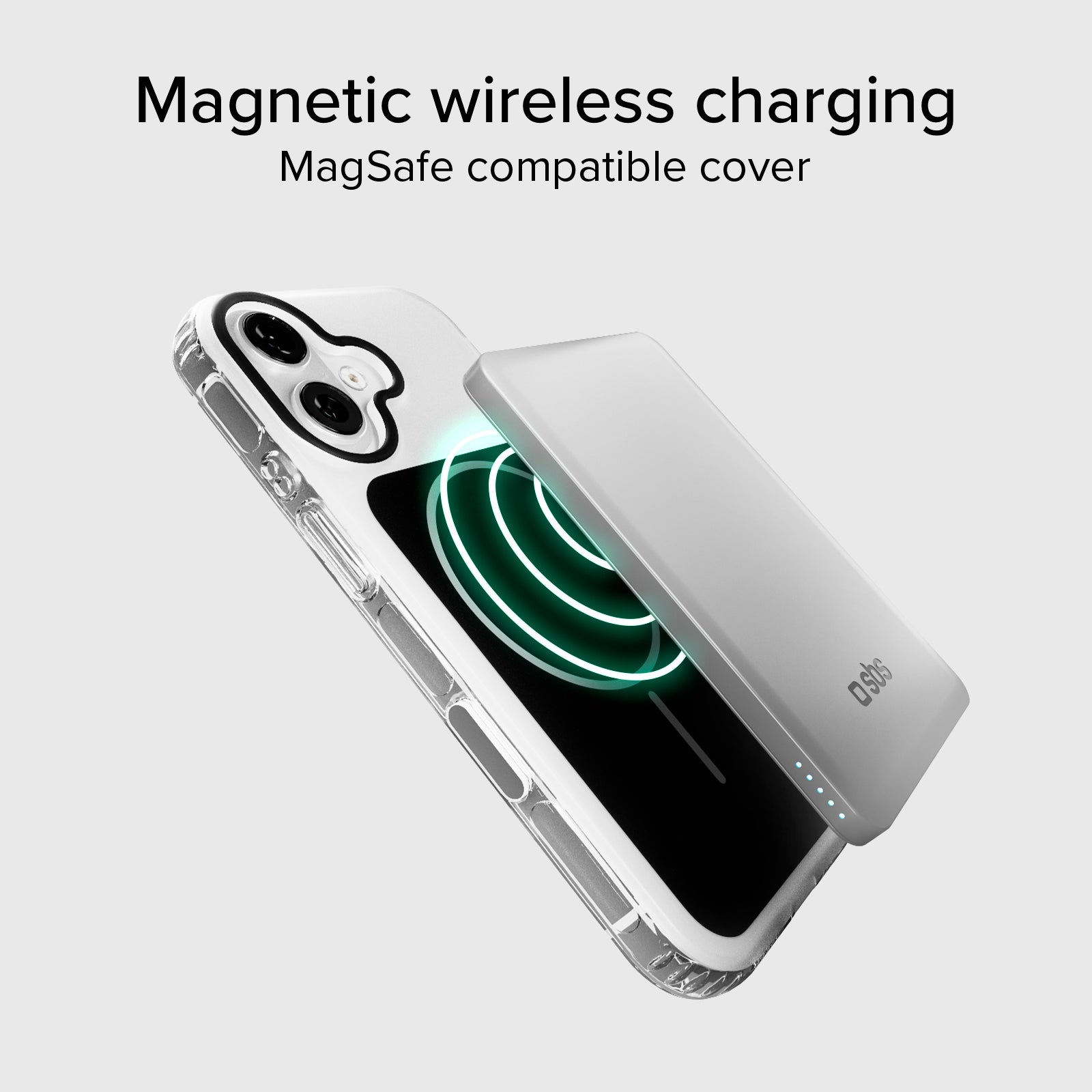 Cover magnetica compatibile con MagSafe con angoli antiurto per iPhone 17