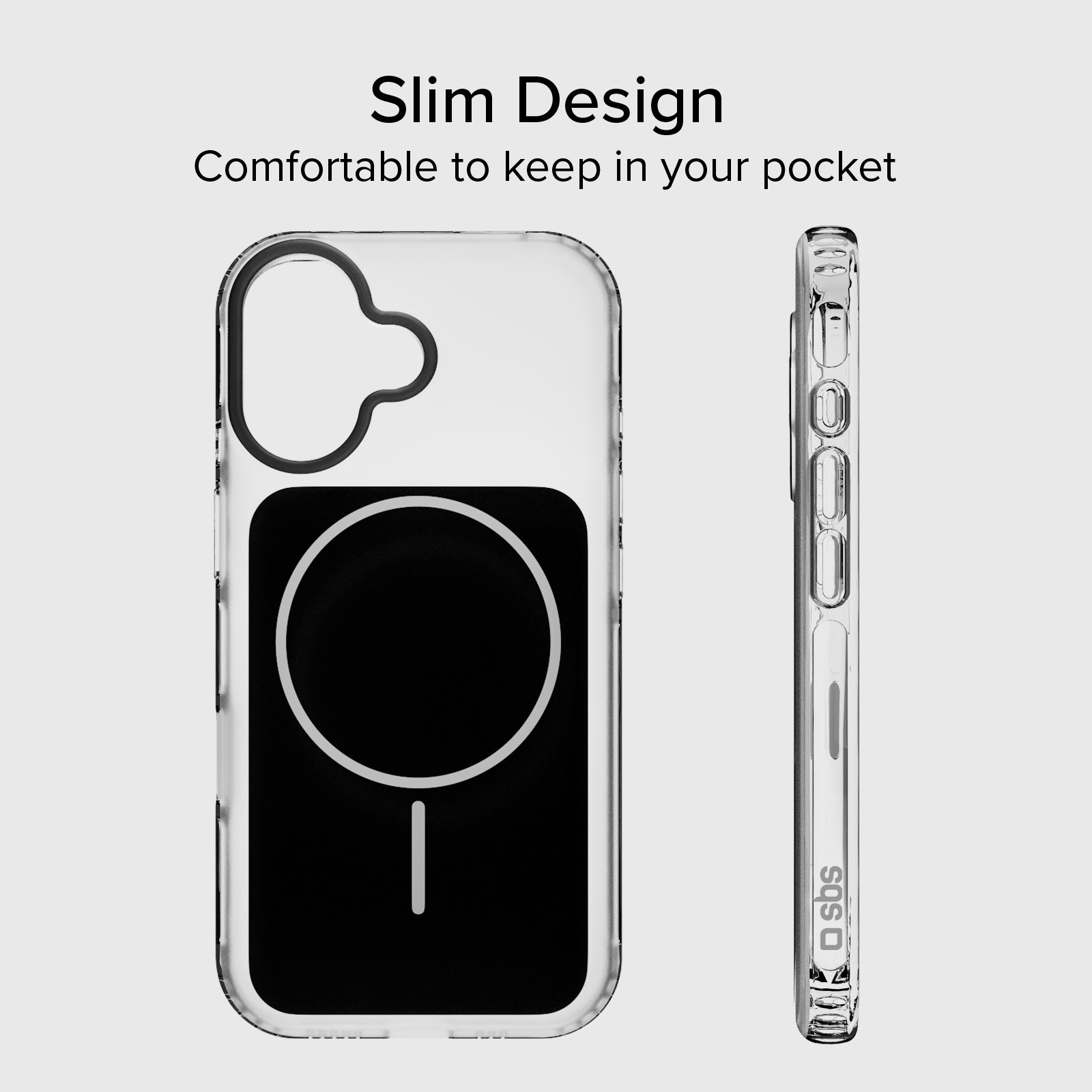 Cover magnetica compatibile con MagSafe con angoli antiurto per iPhone 17