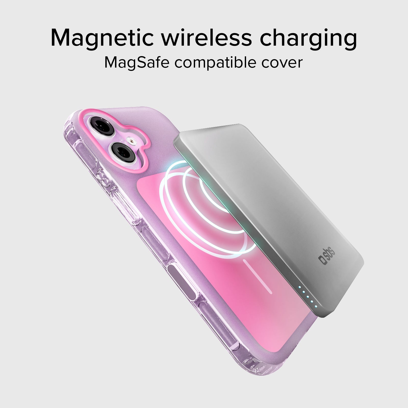 Cover magnetica compatibile con MagSafe con angoli antiurto per iPhone 17
