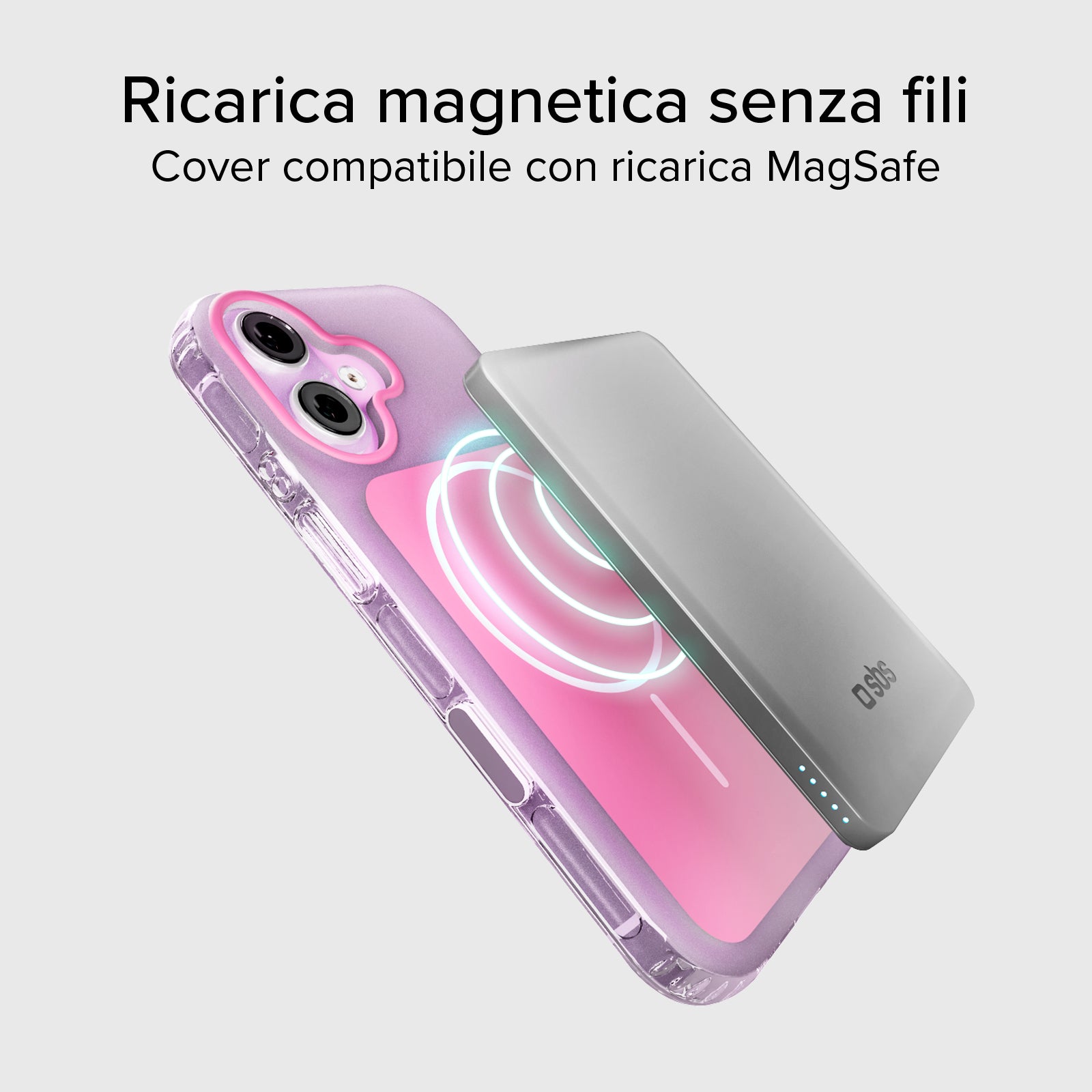 Cover magnetica compatibile con MagSafe con angoli antiurto per iPhone 17