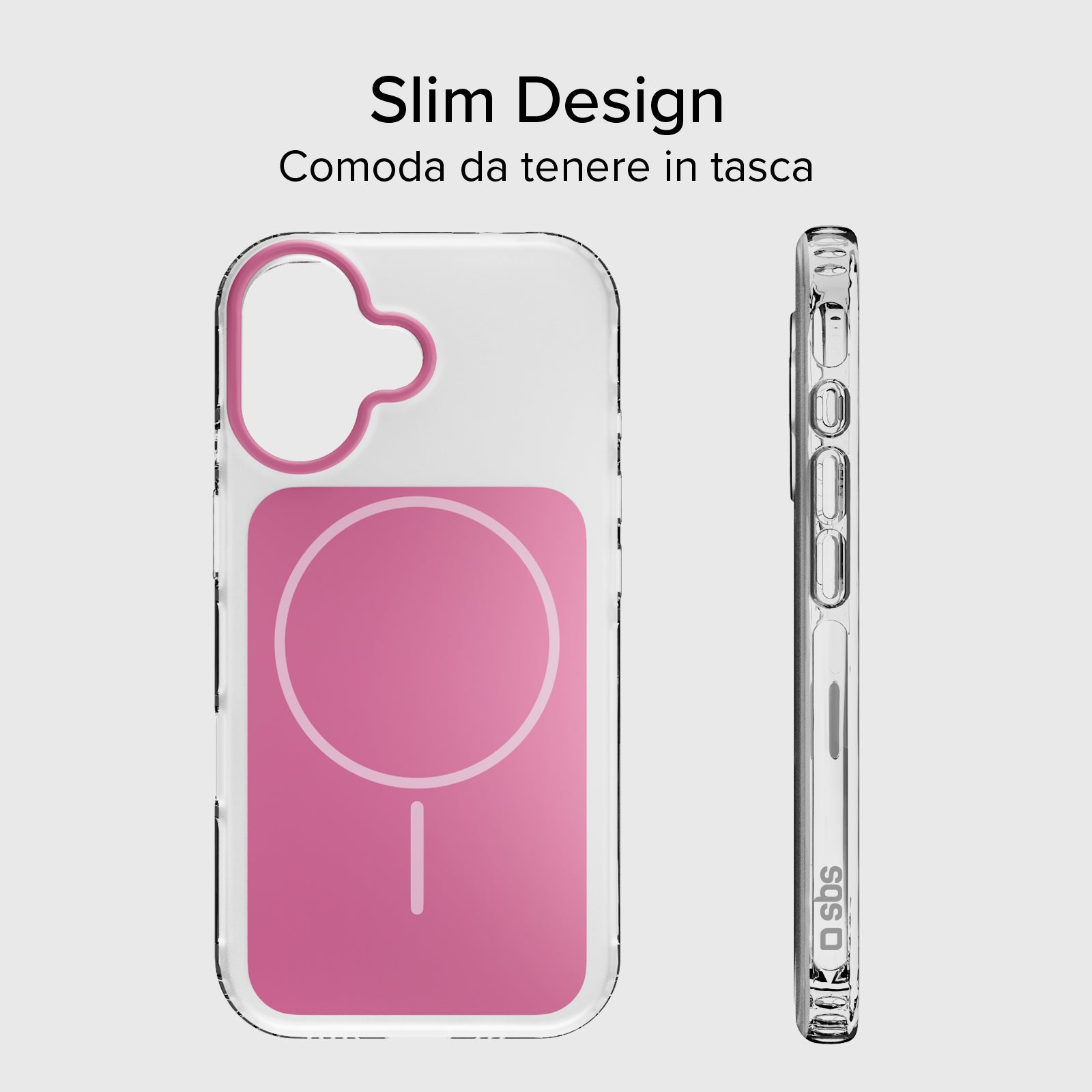 Cover magnetica compatibile con MagSafe con angoli antiurto per iPhone 17