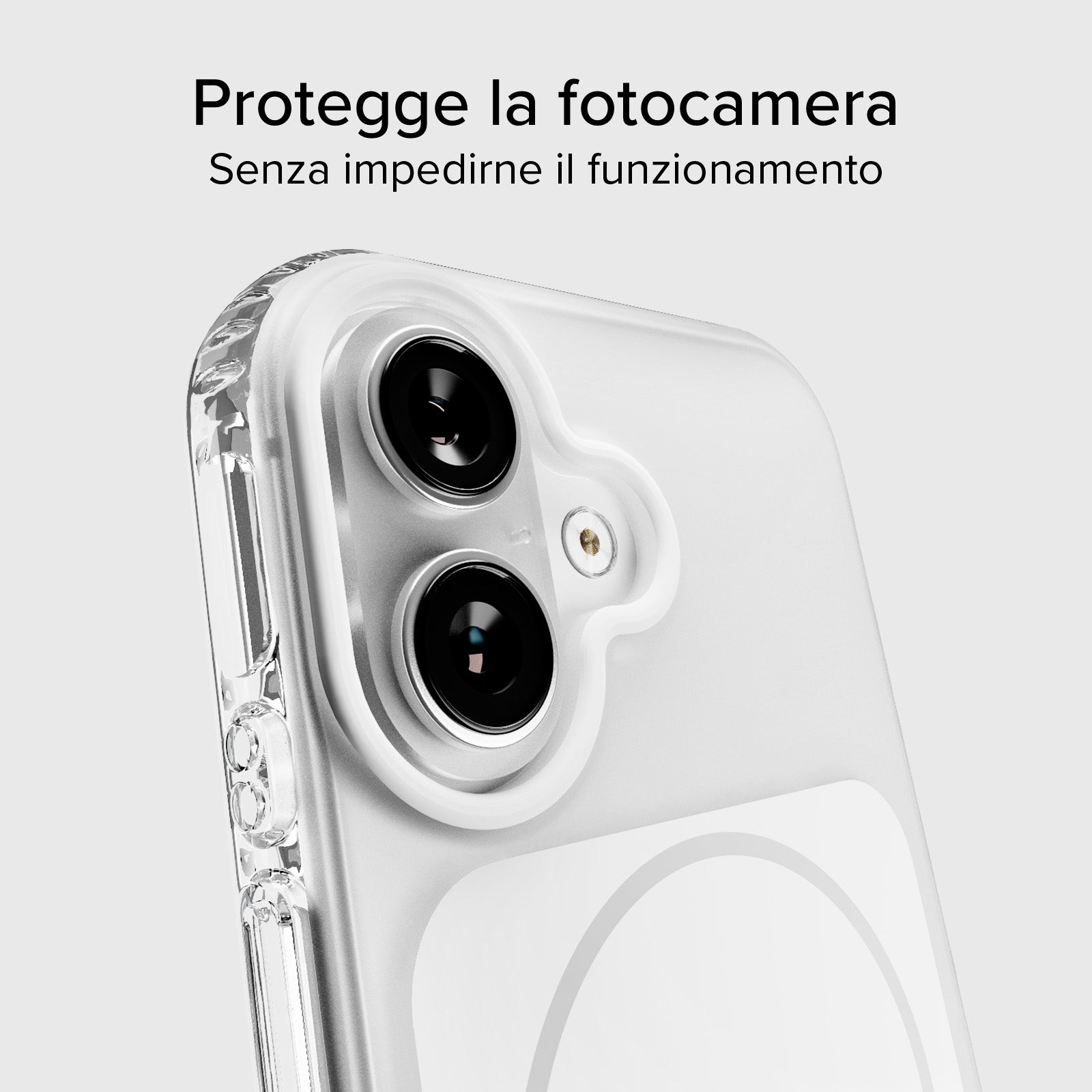 Cover magnetica compatibile con MagSafe con angoli antiurto per iPhone 17
