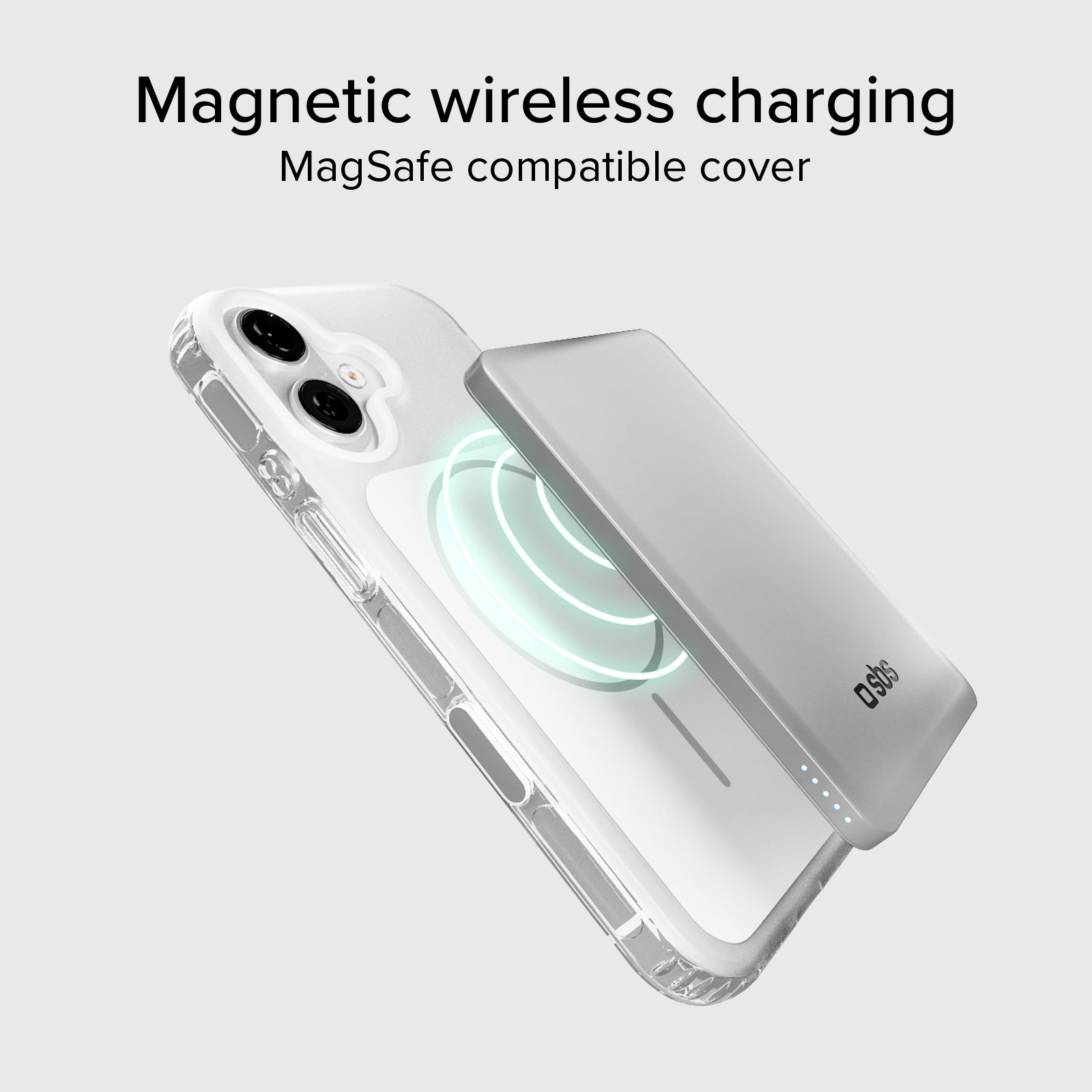 Cover magnetica compatibile con MagSafe con angoli antiurto per iPhone 17