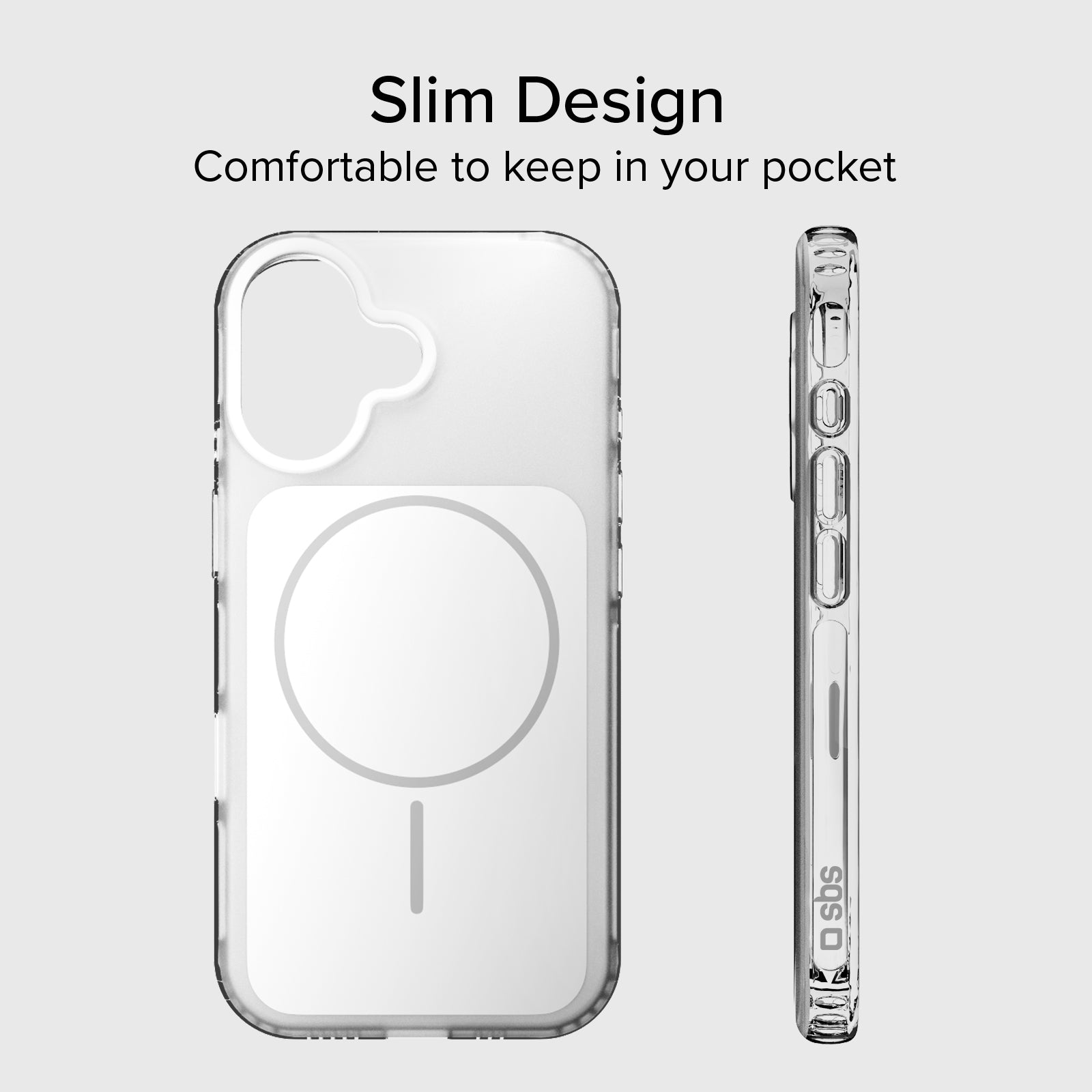Cover magnetica compatibile con MagSafe con angoli antiurto per iPhone 17