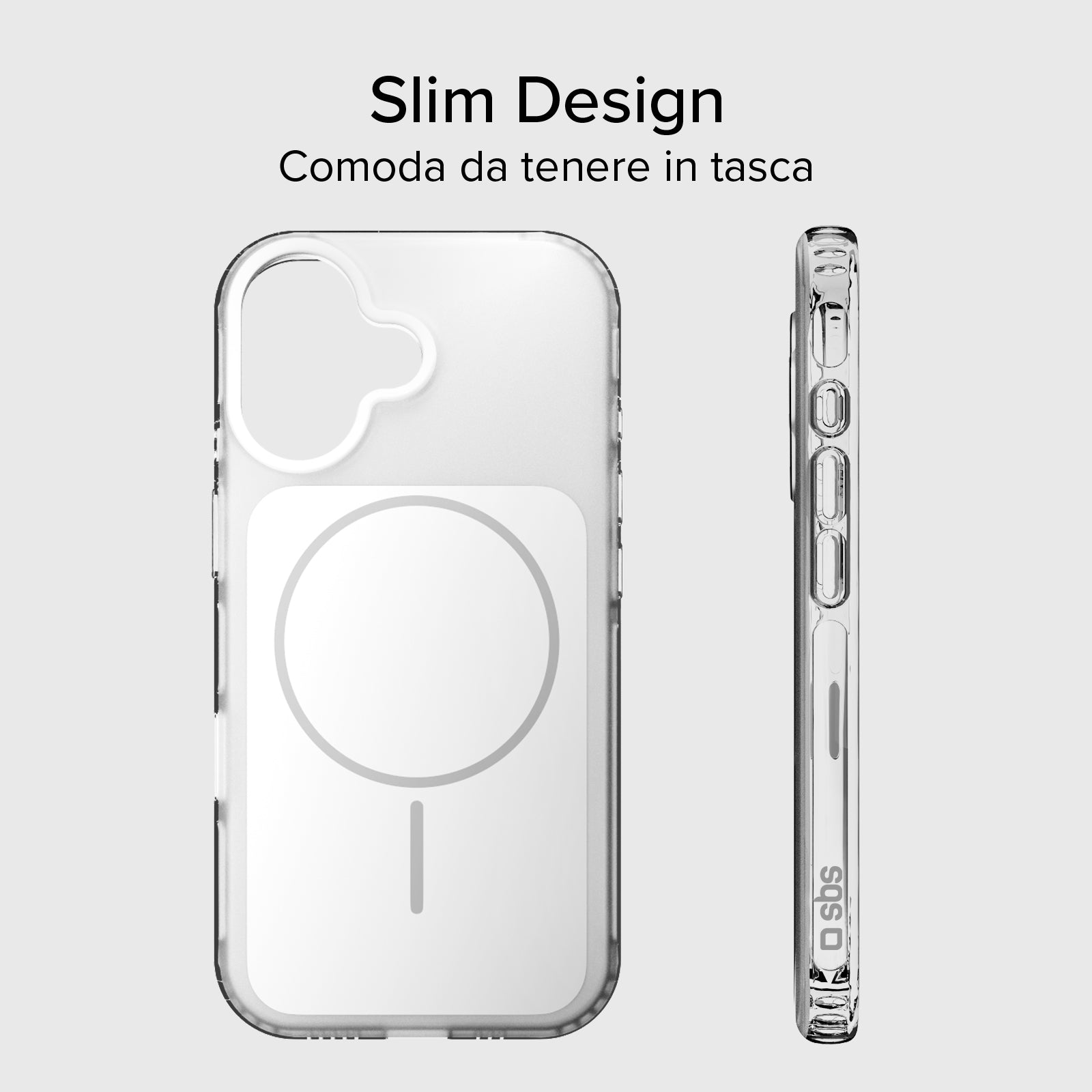Cover magnetica compatibile con MagSafe con angoli antiurto per iPhone 17