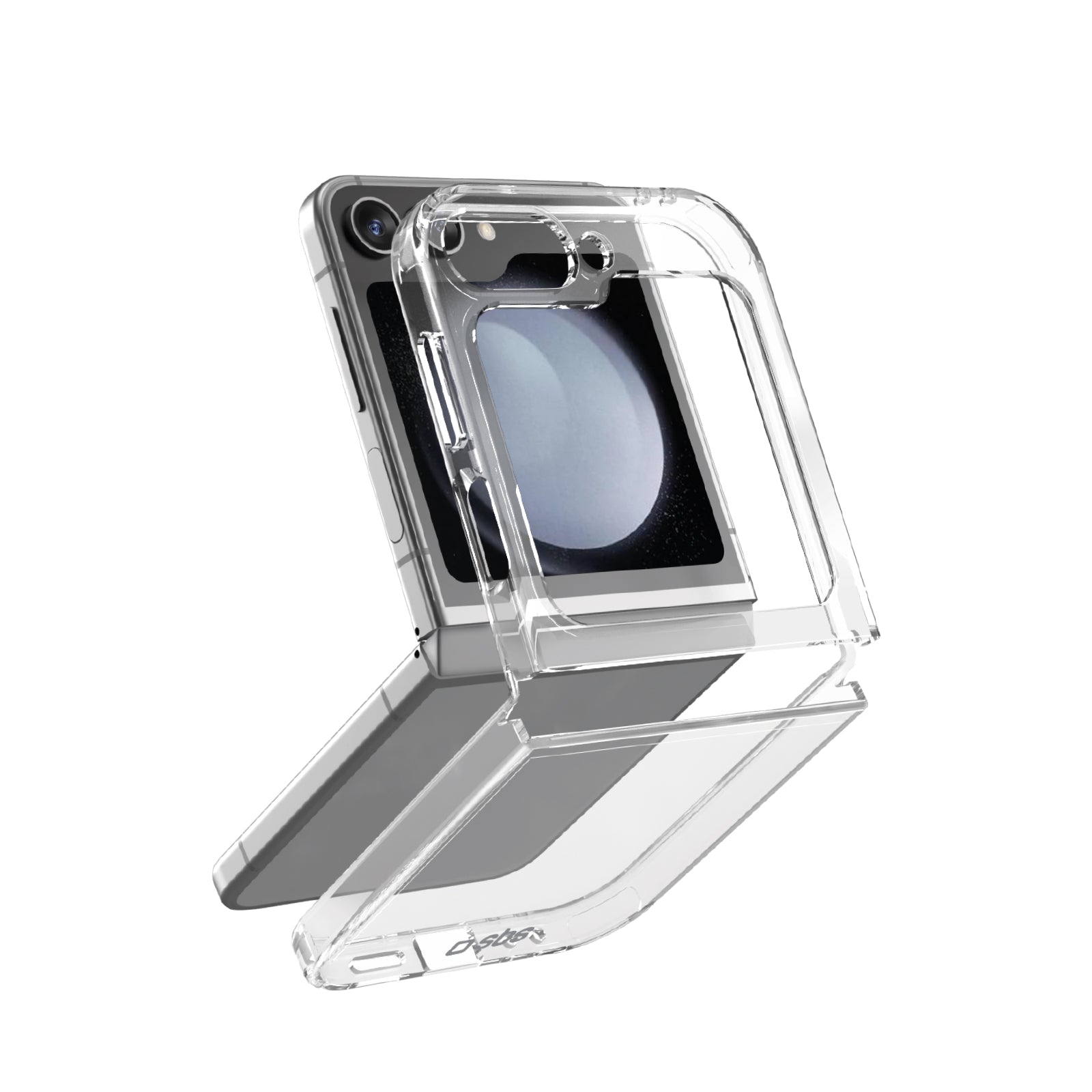Hybrid Case per Samsung Z Flip 6/7 FE, custodia flip trasparente