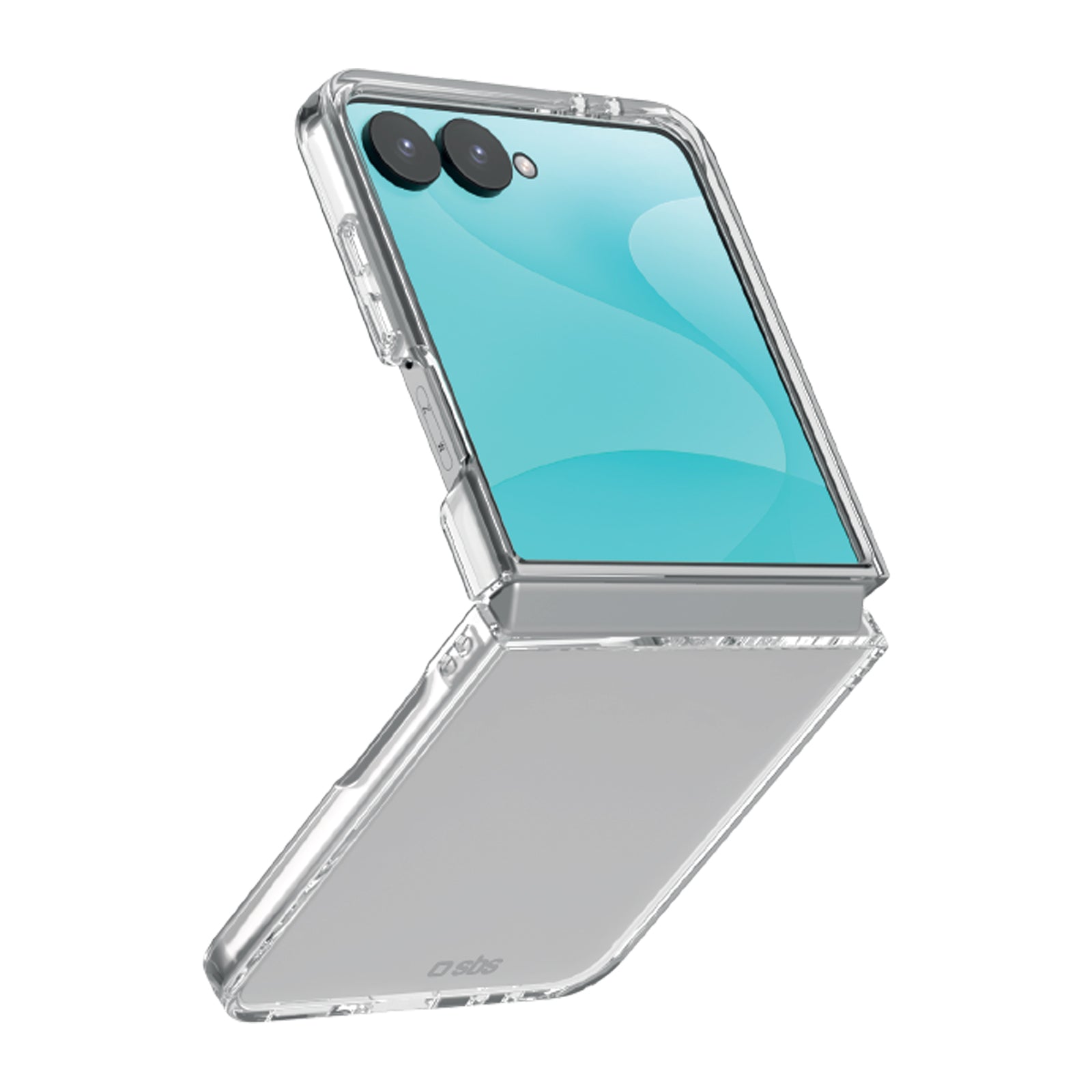 Hybrid Case per Samsung Z Flip 8, custodia flip trasparente