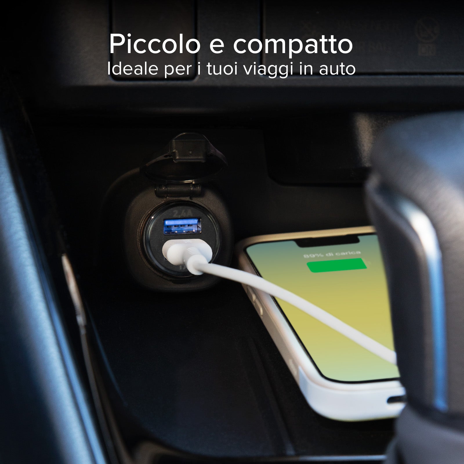 Ladegerät fürs Auto mit zwei USB-Ausgängen