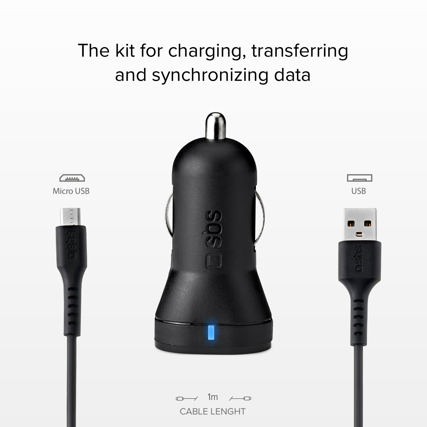 Auto-Ladeset mit Micro-USB