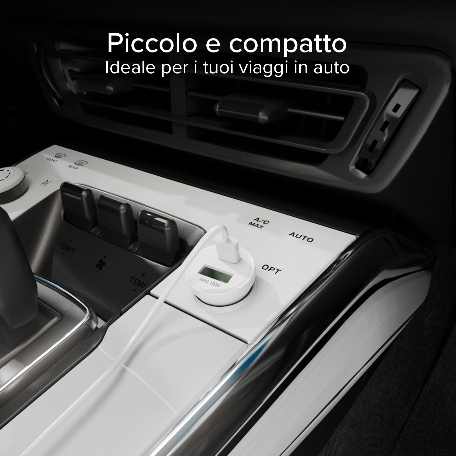 Caricatore auto 20W con doppia USB