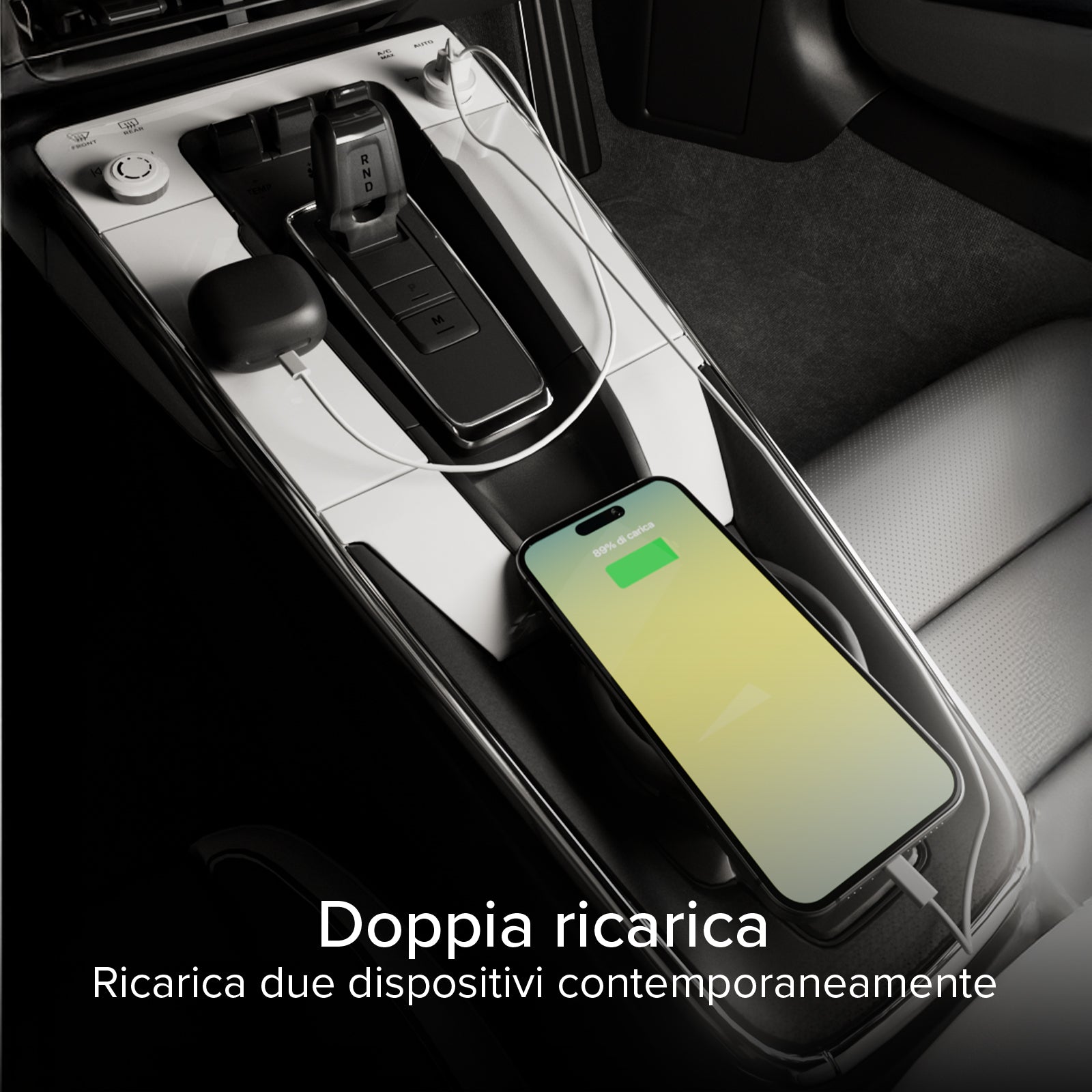 Caricatore auto 20W con doppia USB