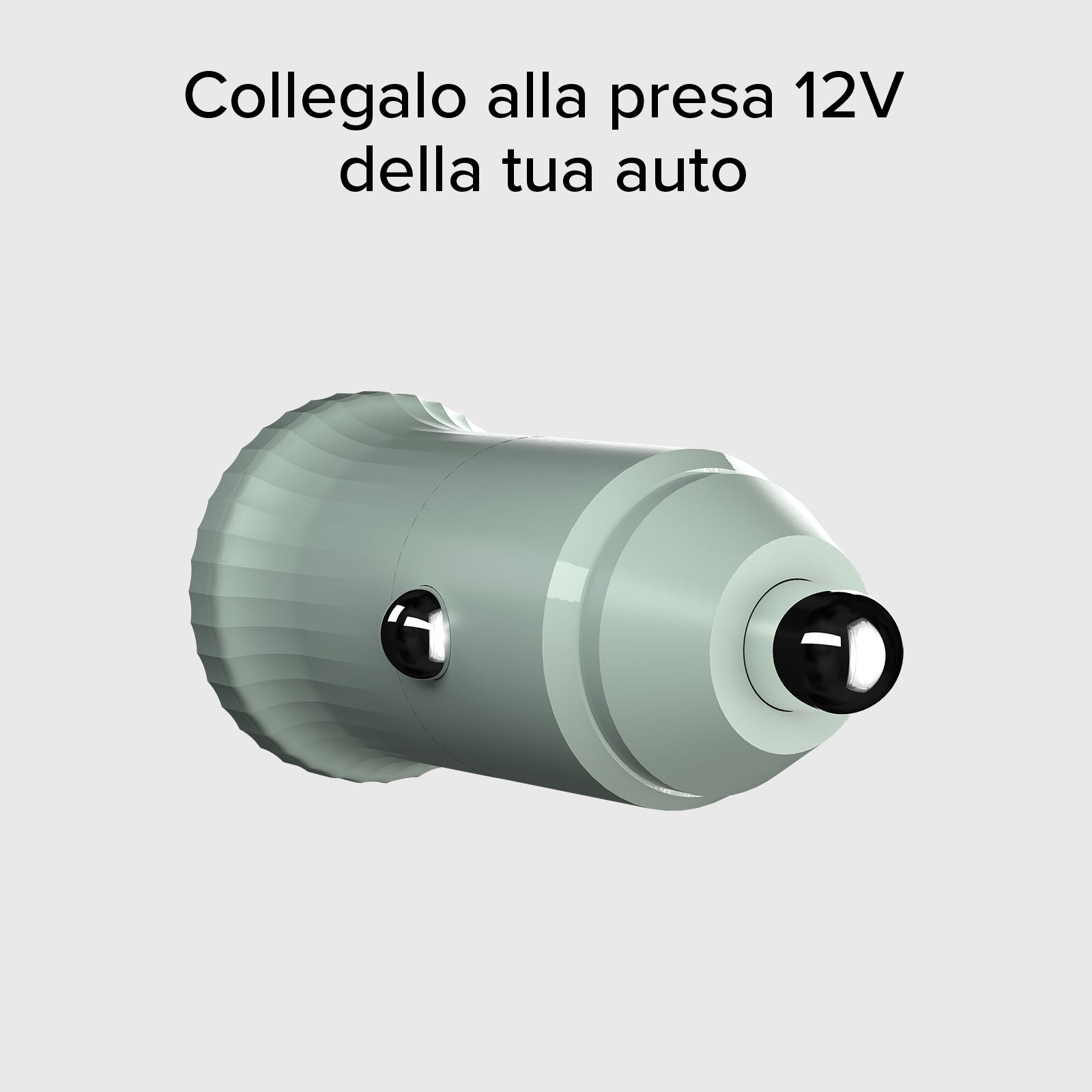 Caricatore caricabatterie da auto con materiale riciclato GRS