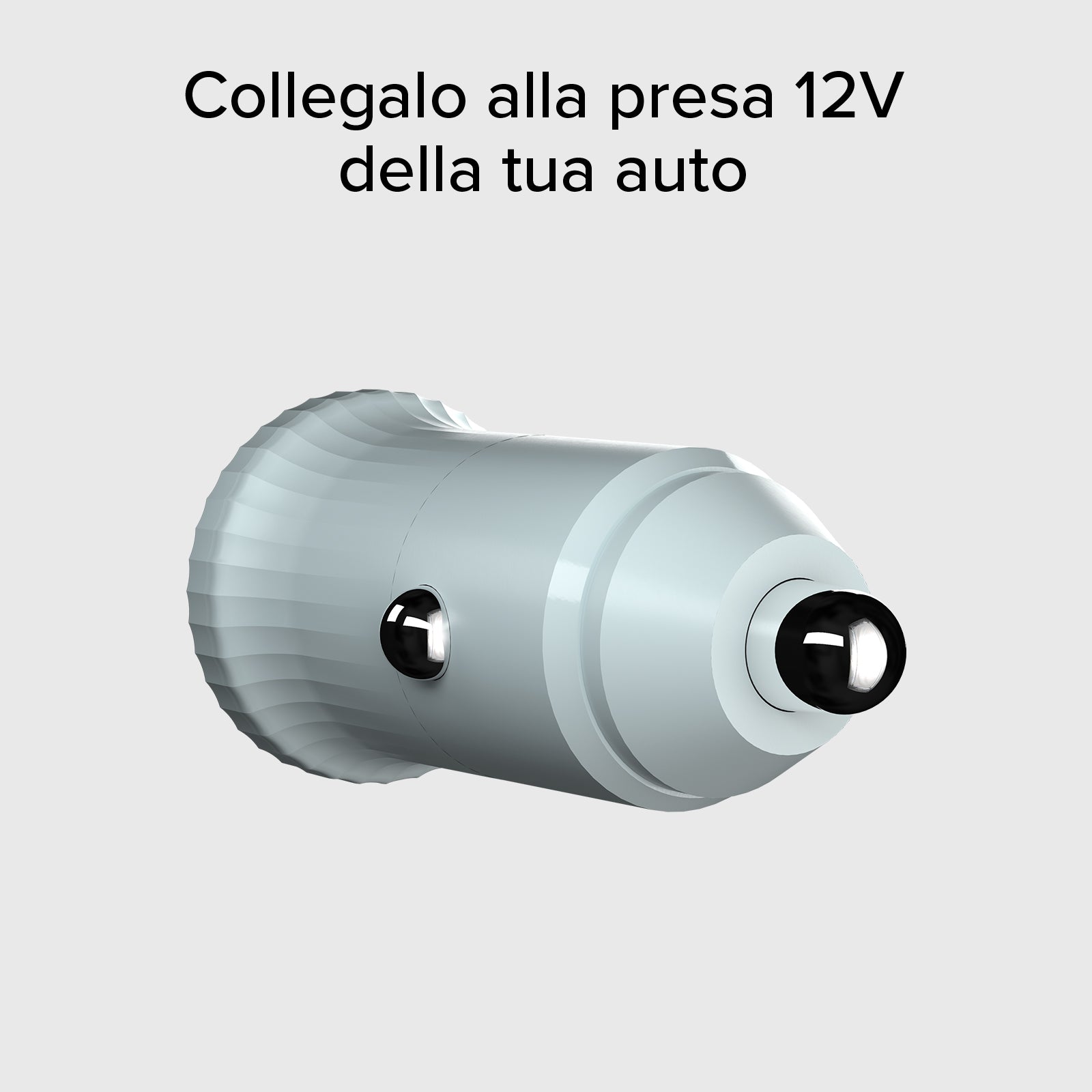 Caricatore caricabatterie da auto con materiale riciclato GRS