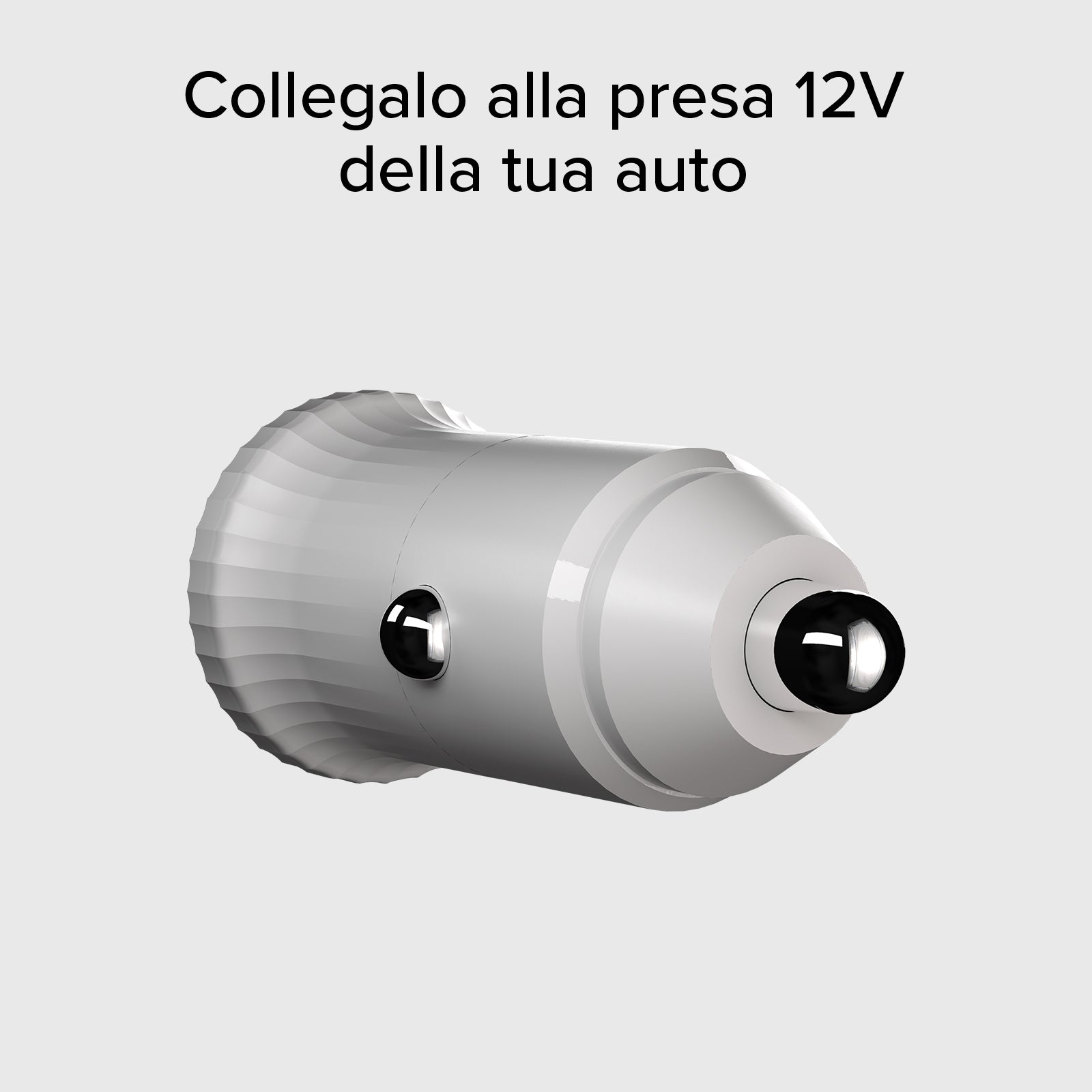 Caricatore caricabatterie da auto con materiale riciclato GRS