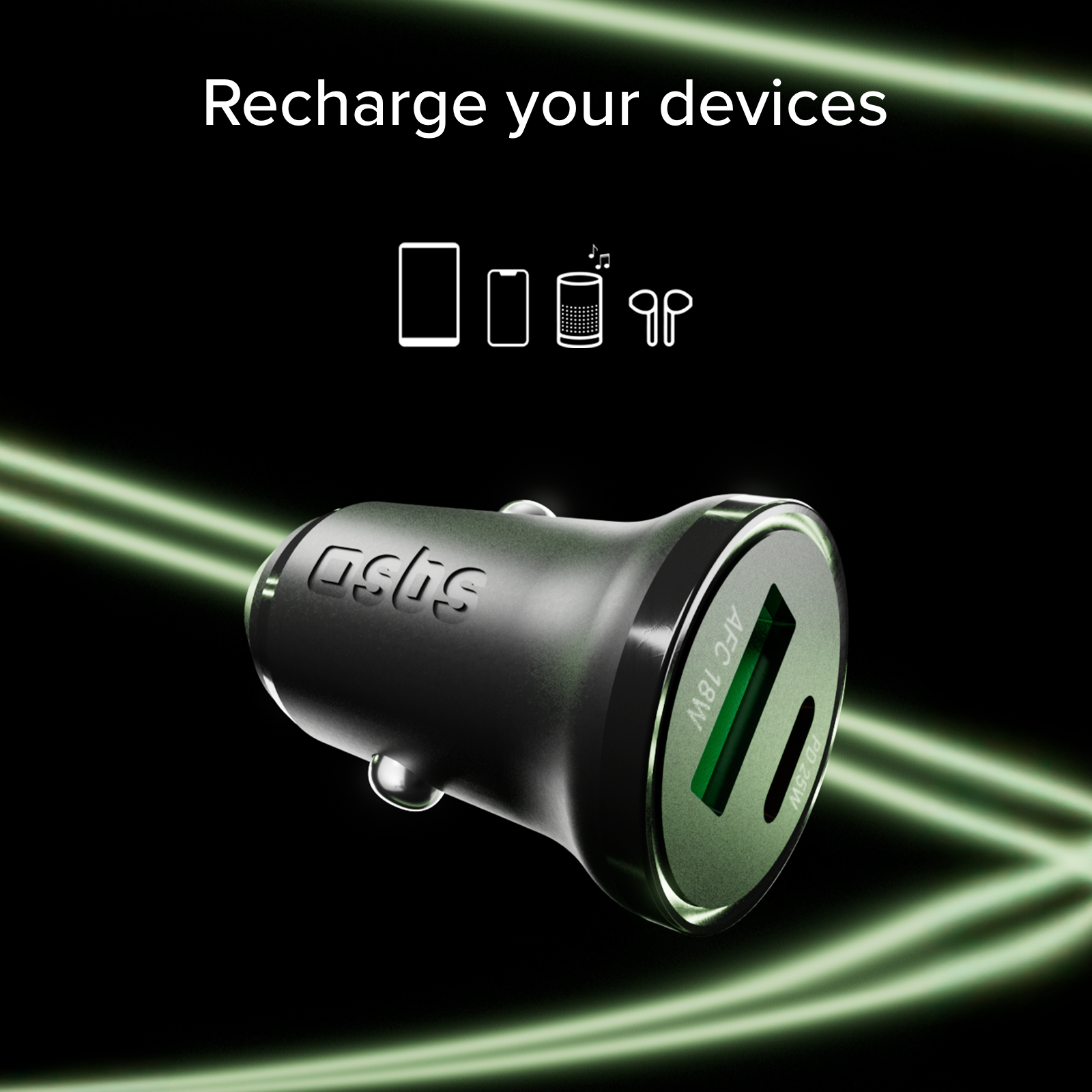 Ladegerät fürs Auto – 25 Watt ultraschnelles Laden mit Power Delivery (PD)