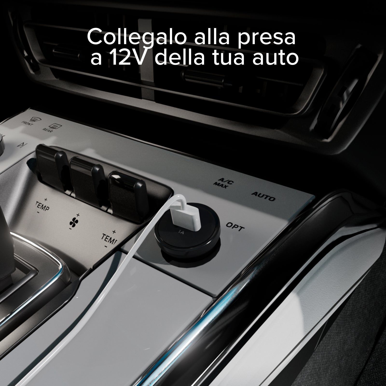 Cargador de coche con salida USB de 1A