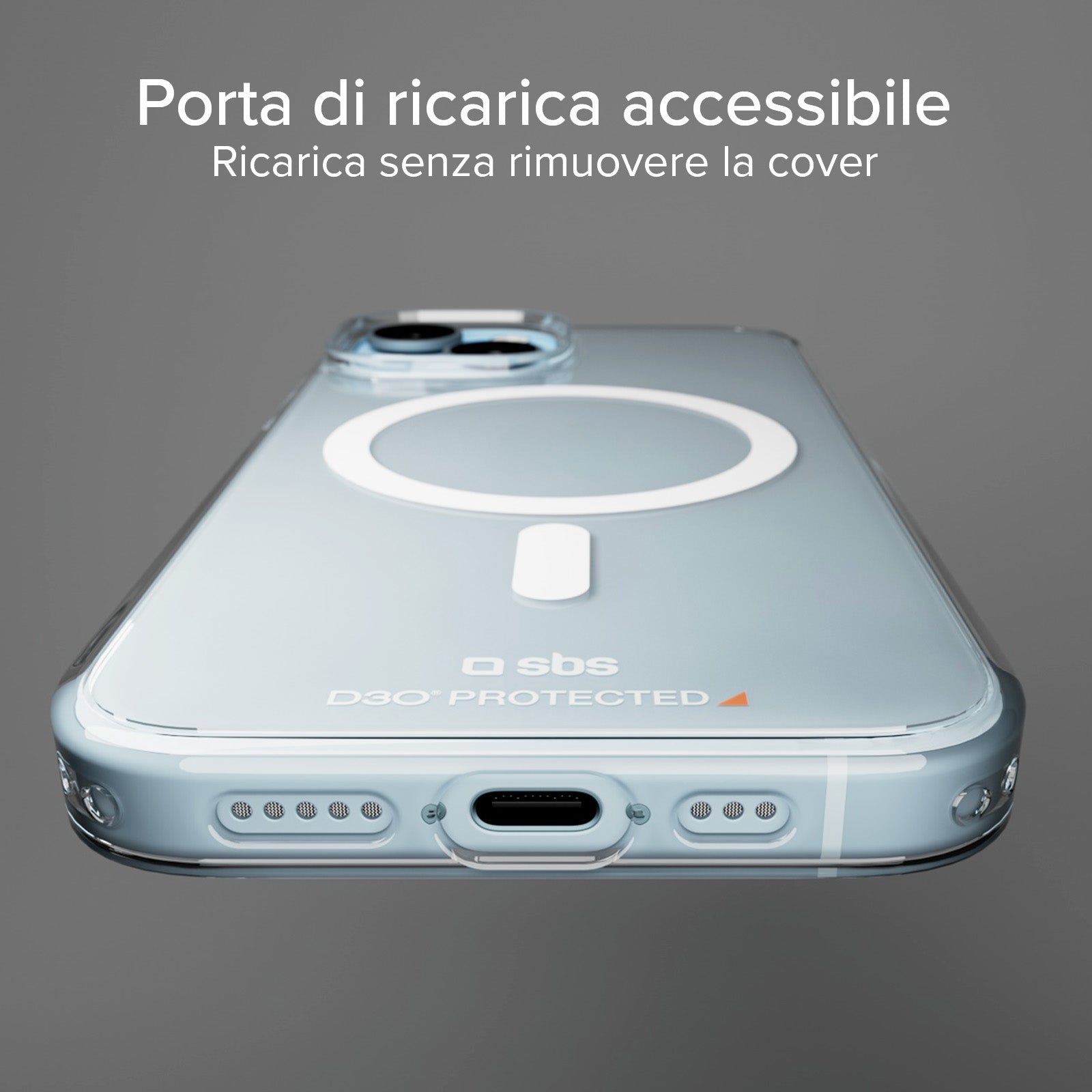 Cover ultraresistente per iPhone 15 con tecnologia D3O