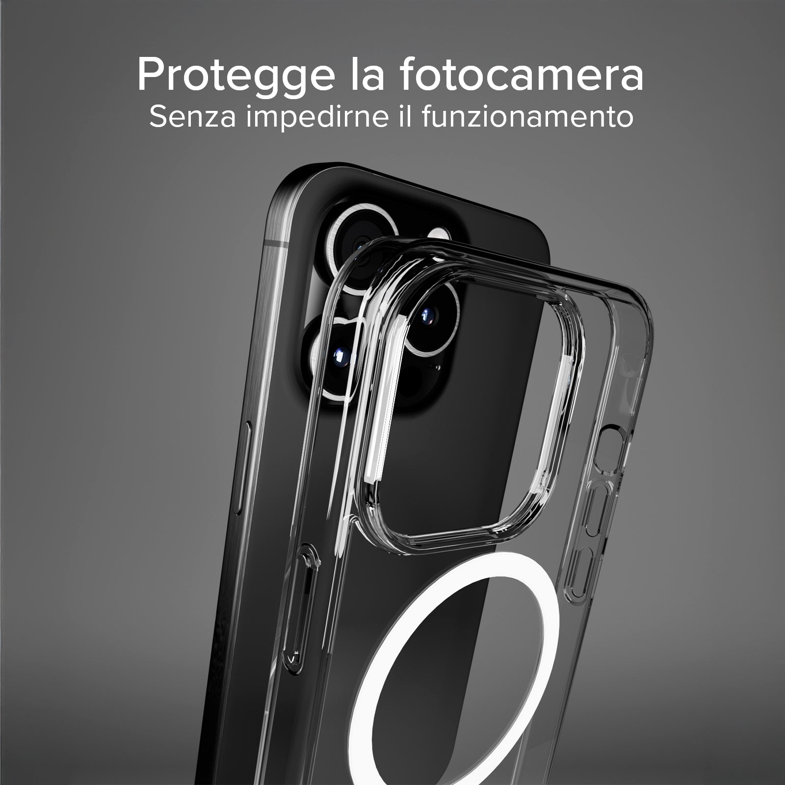 Cover ultraresistente per iPhone 15 Pro Max con tecnologia D3O
