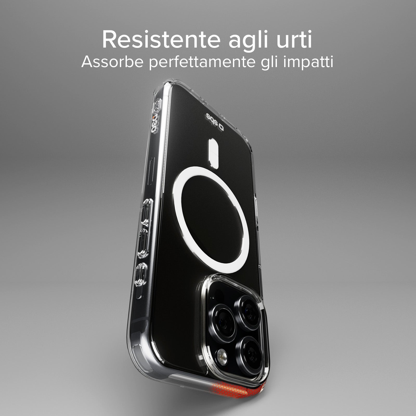 Cover ultraresistente per iPhone 16 Pro con tecnologia D3O