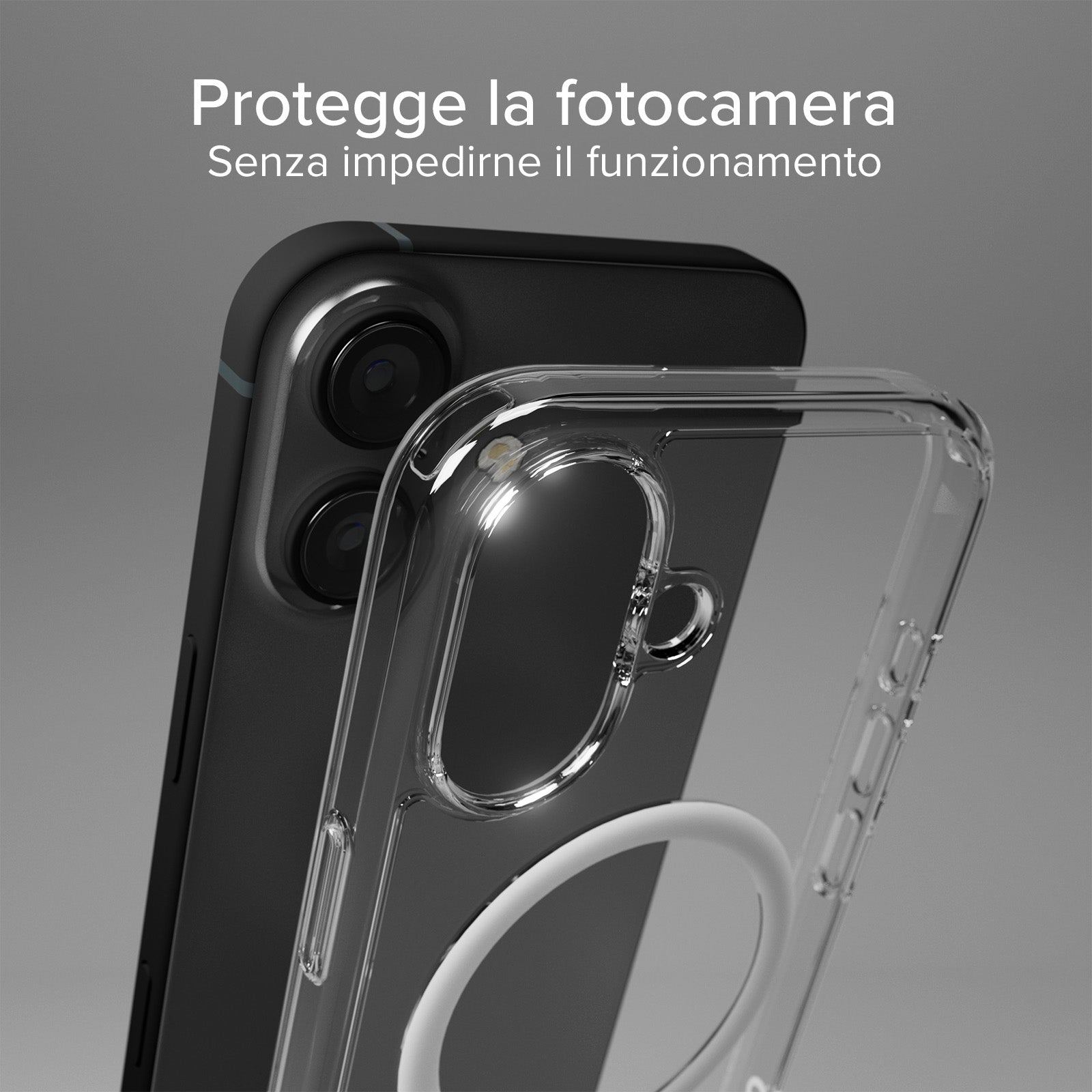 Cover ultraresistente per iPhone 16 Plus con tecnologia D3O