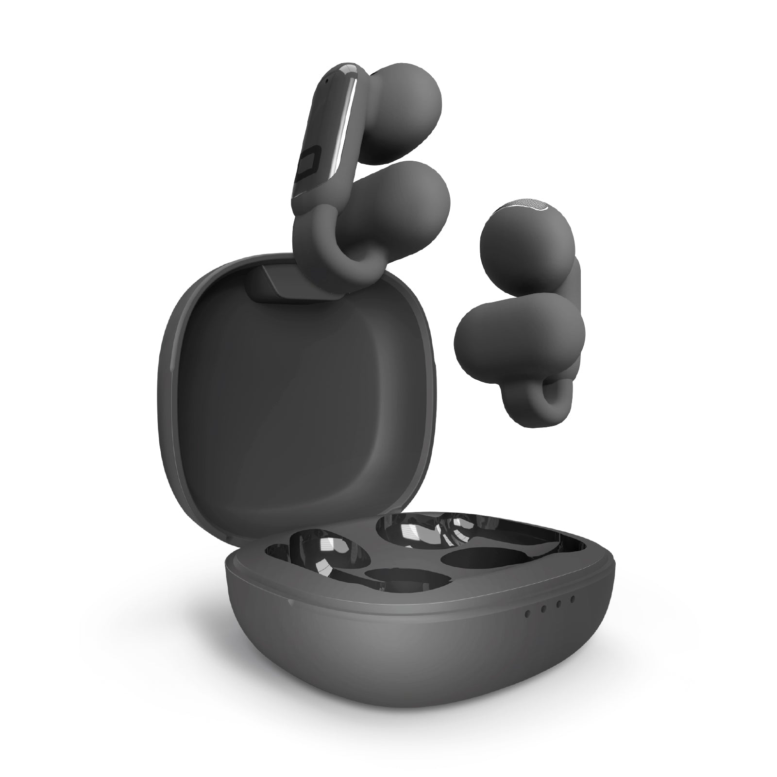 Auricolari OWS con design a clip e controlli touch