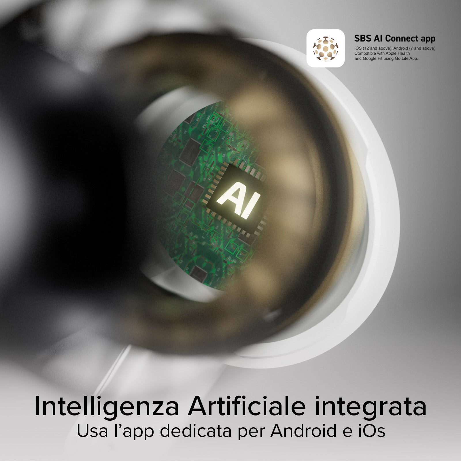 Auricolari AI TWS con app, traduzione, sintesi e 28h autonomia