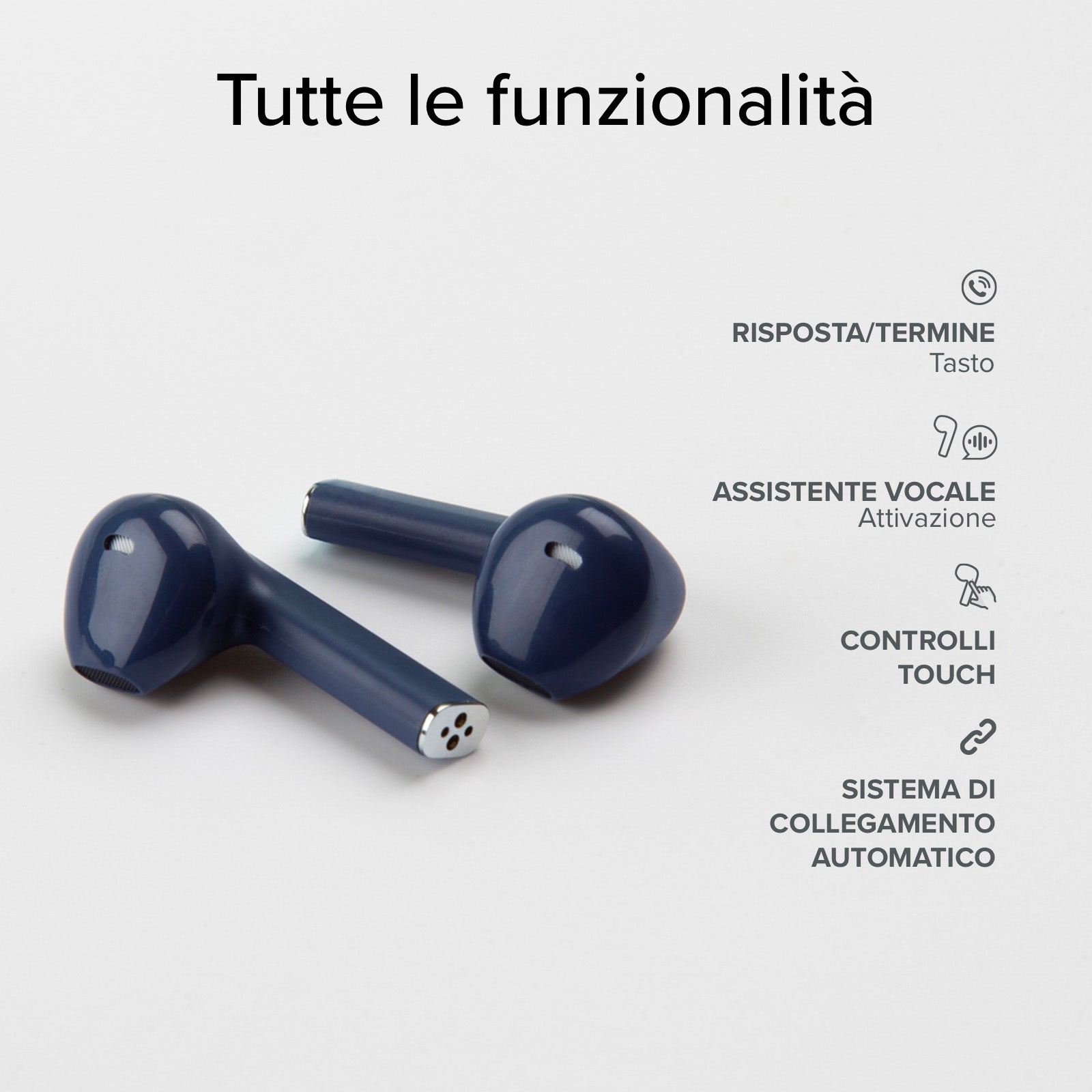 TWS One Color – kabellose Ohrhörer mit True-Wireless-Stereo-Technologie