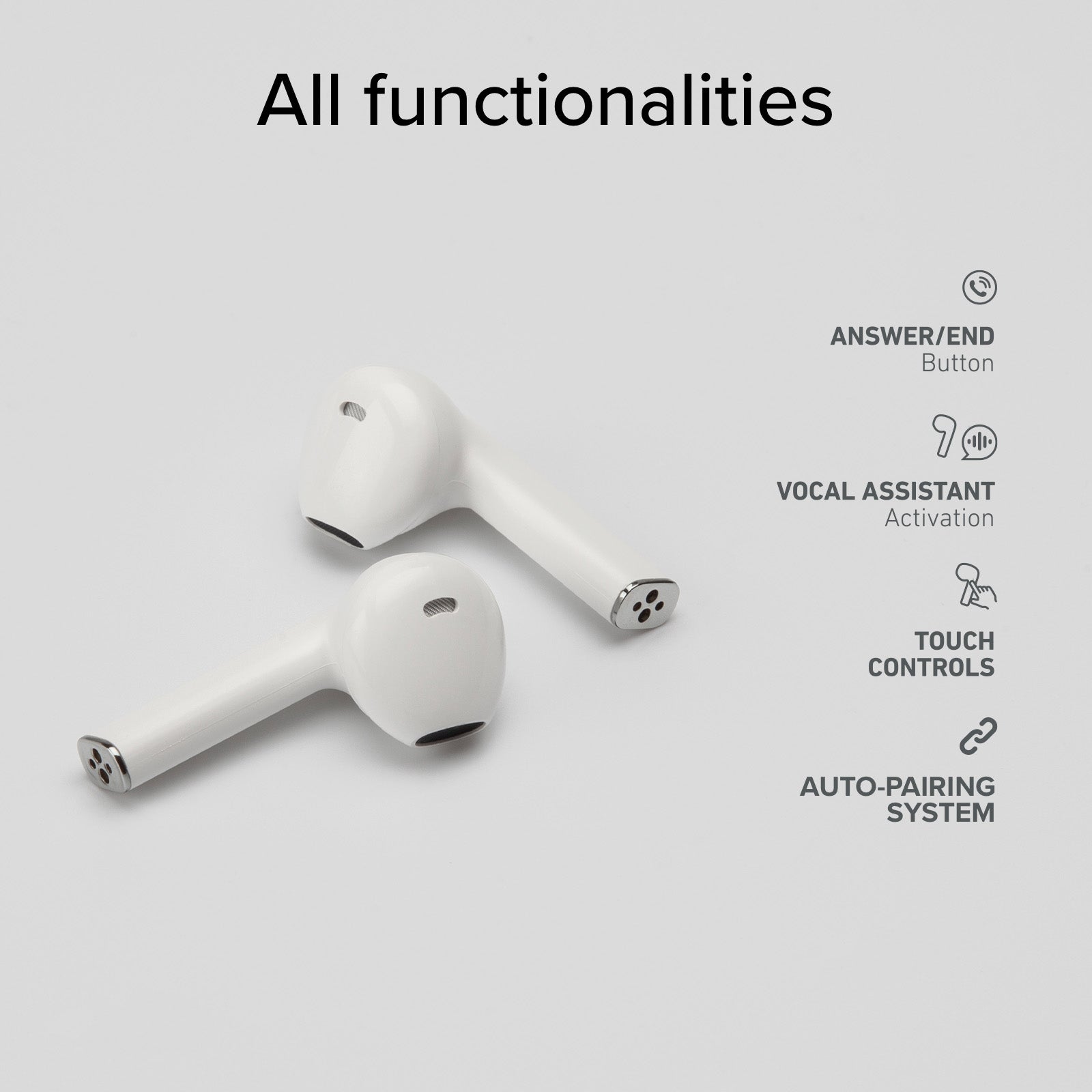 TWS One Color – kabellose Ohrhörer mit True-Wireless-Stereo-Technologie