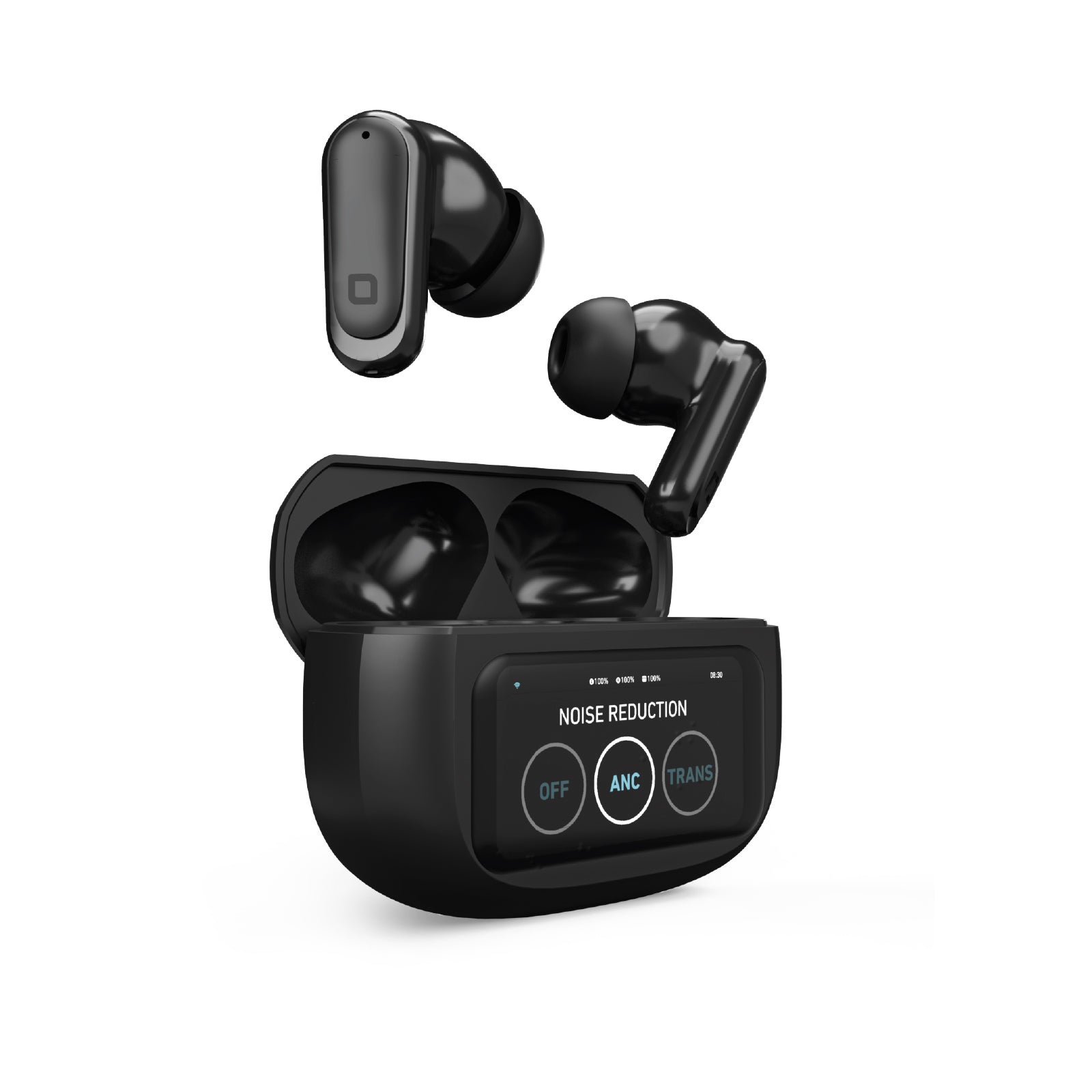 Auricolari wireless ANC con display integrato