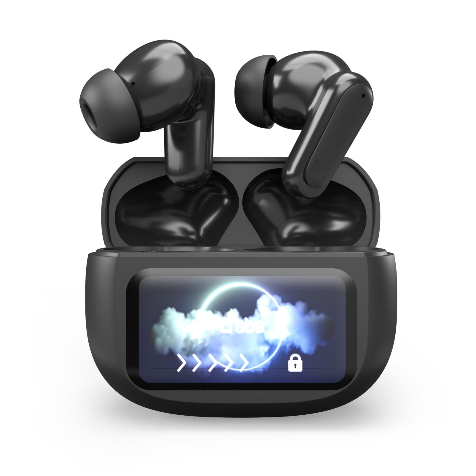 Auricolari wireless ANC con display integrato