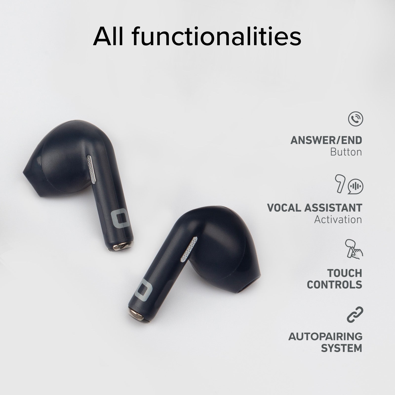 Semi-in-Ear-Ohrhörer TWS