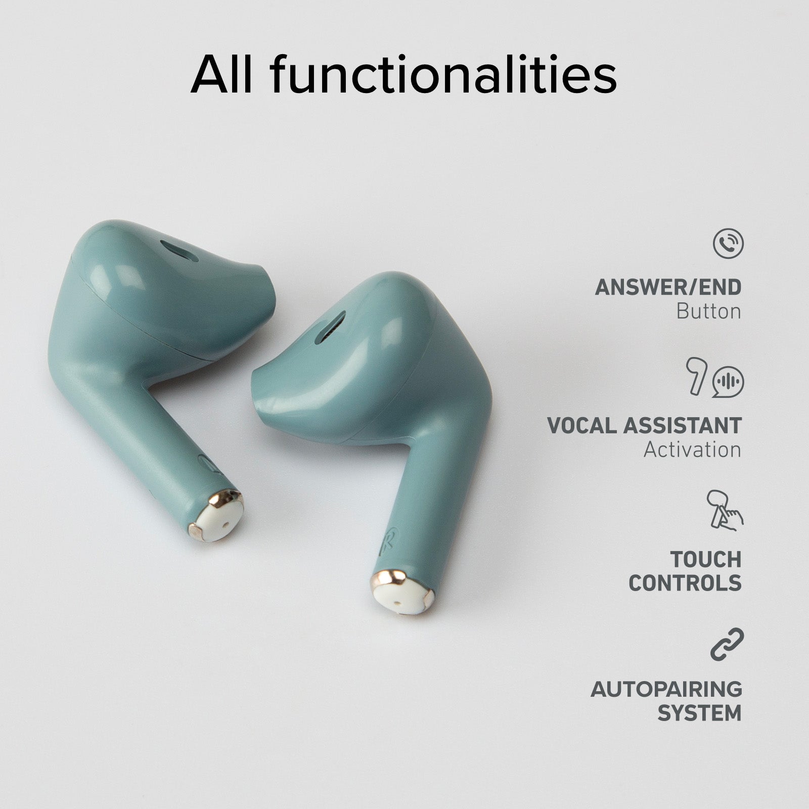 Semi-in-Ear-Ohrhörer TWS