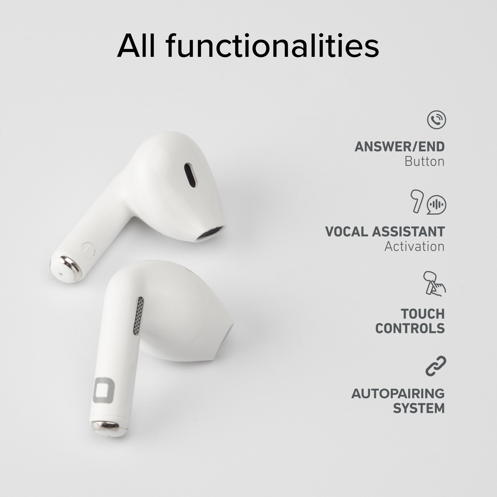 Semi-in-Ear-Ohrhörer TWS