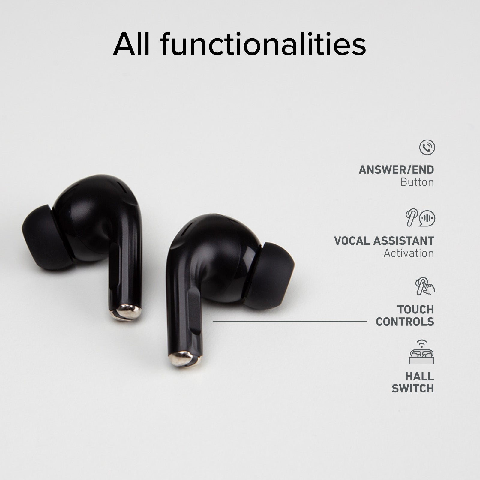 Auriculares TWS compatibles con carga inalámbrica