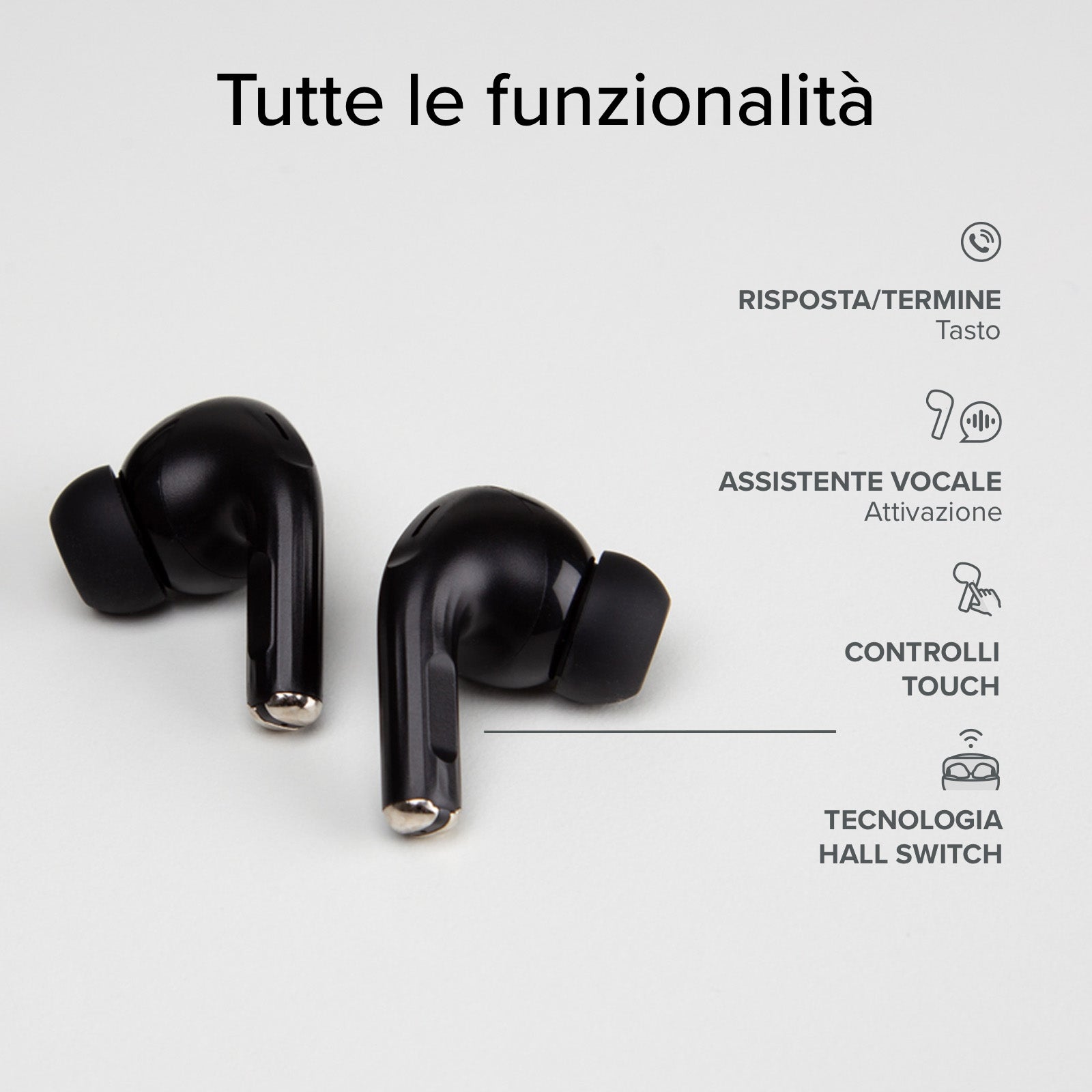 Auriculares TWS compatibles con carga inalámbrica
