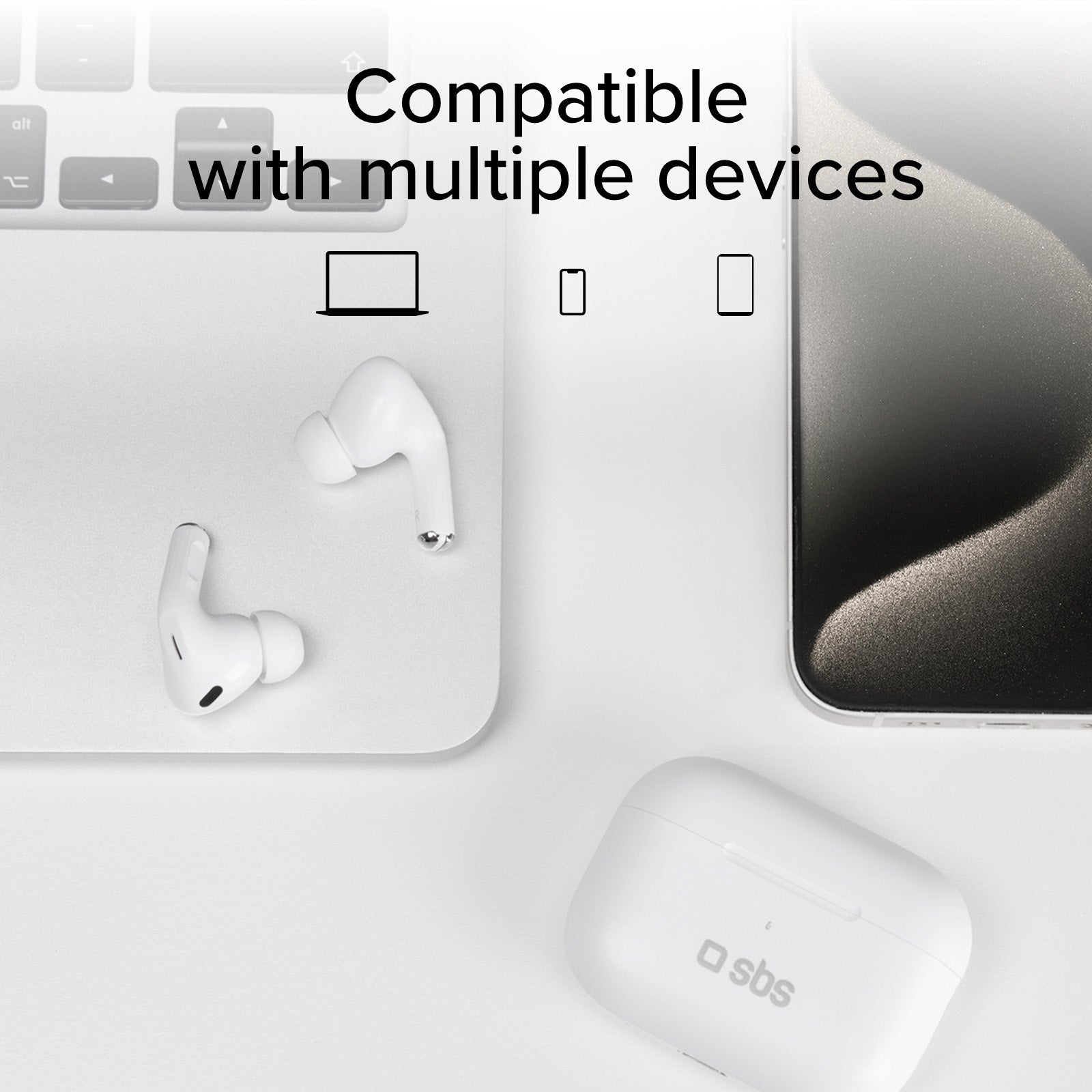 Auriculares TWS compatibles con carga inalámbrica