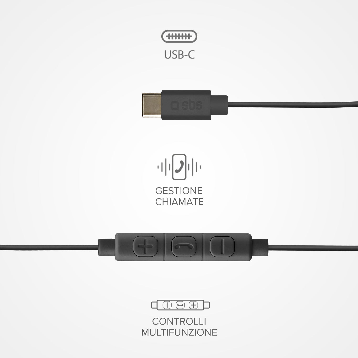 Studio Mix 65c - Wired semi-in-ear earphones with USB-C connector