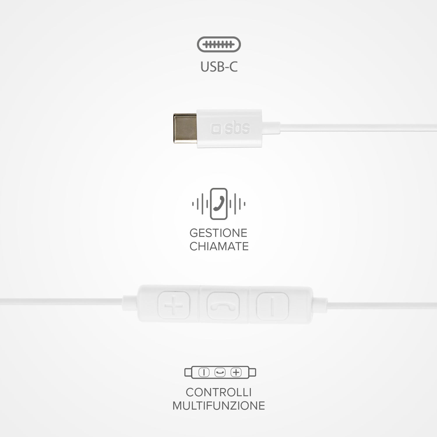 Studio Mix 65c - Wired semi-in-ear earphones with USB-C connector