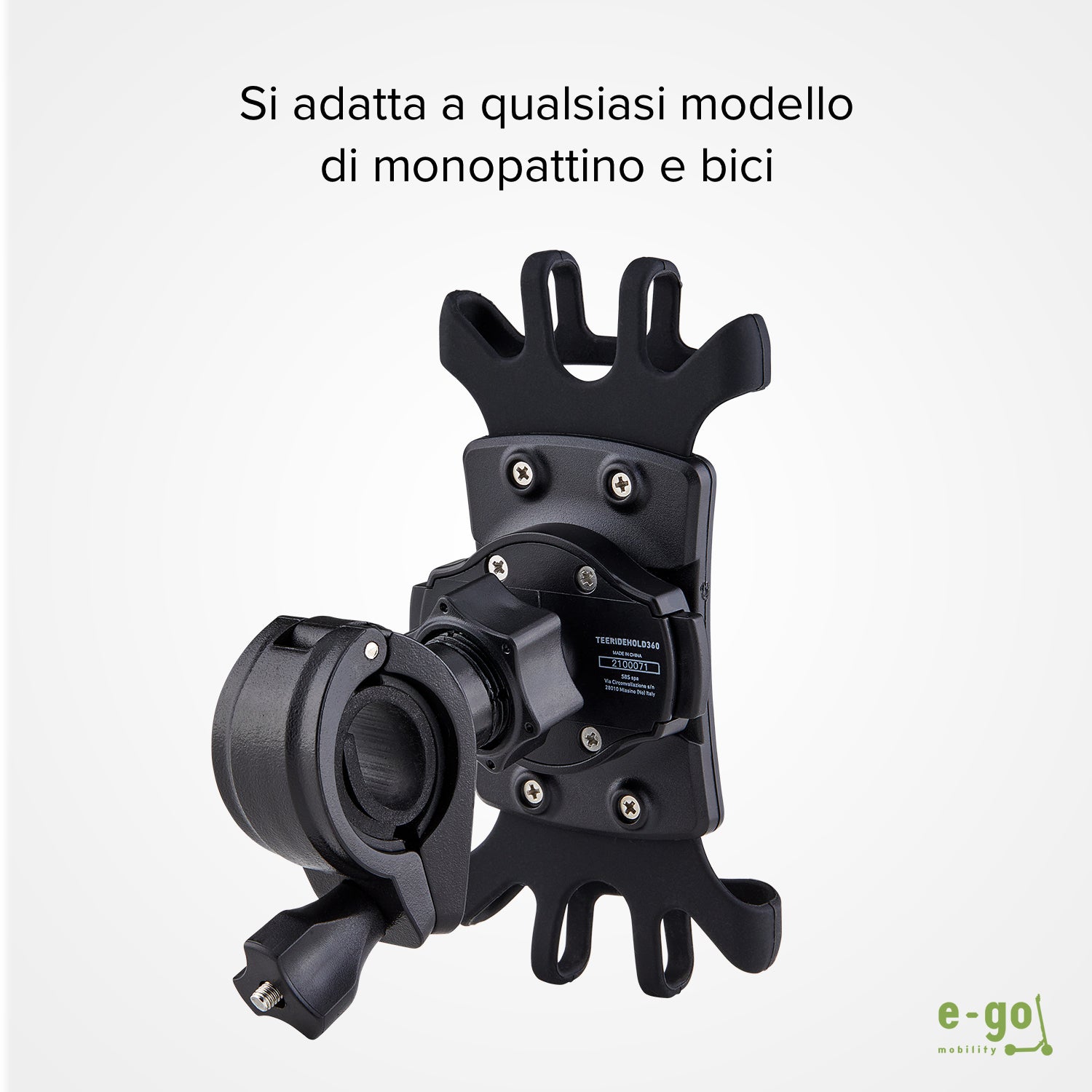 Soporte de móvil para bici y monopatín 360º