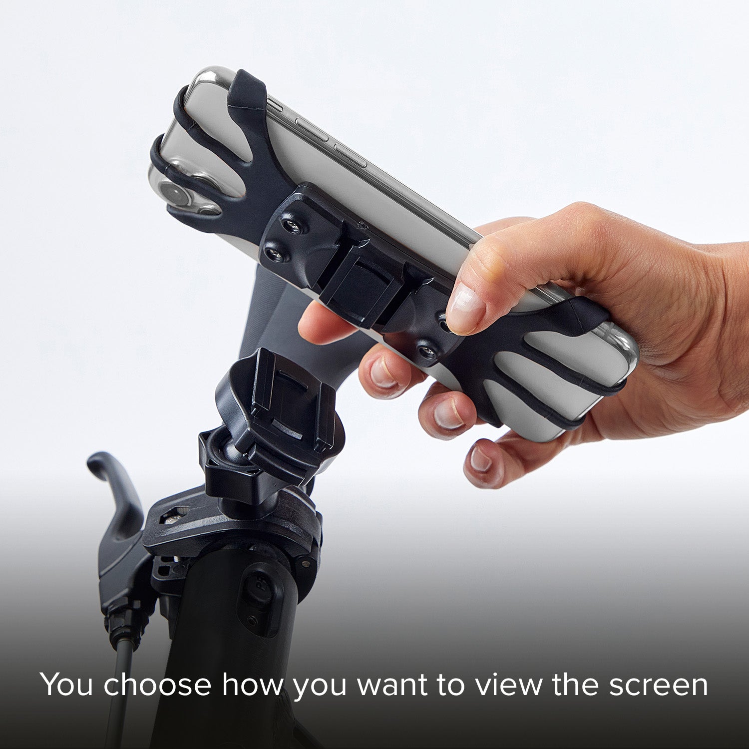 Soporte de móvil para bici y monopatín 360º