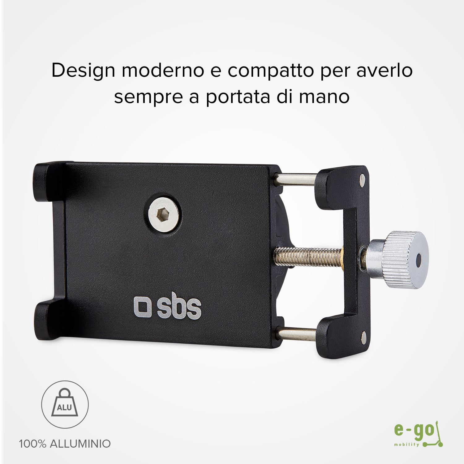 Porta cellulare fino a 6,7 pollici in alluminio per monopattino e bici