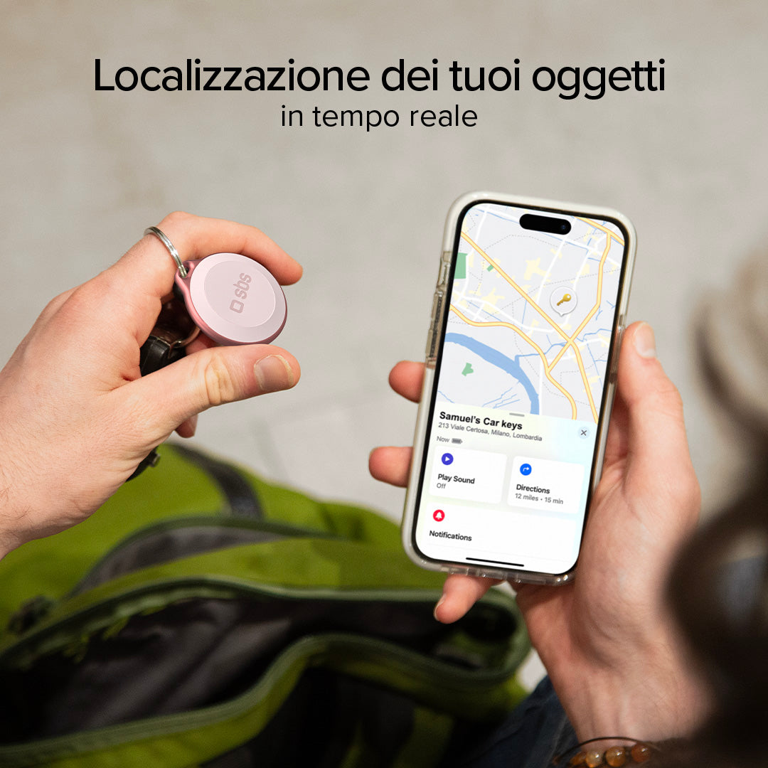 Water resistant object locator compatible with Apple Find My