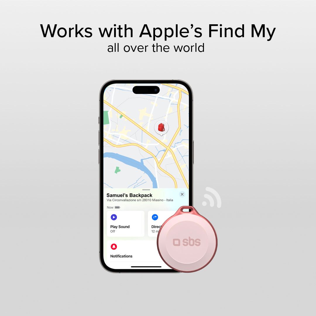 Water resistant object locator compatible with Apple Find My